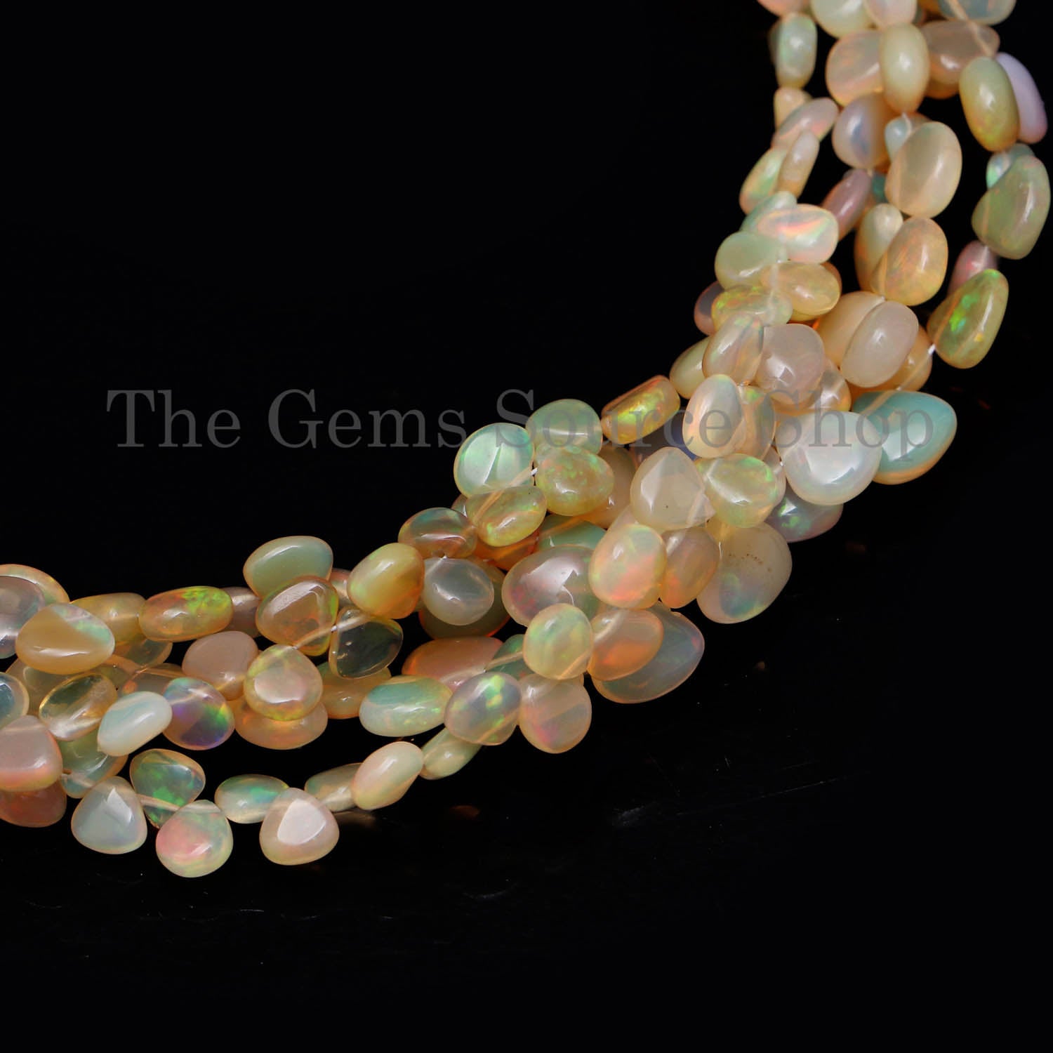 Ethiopian Opal Gemstone Beads, Opal Plain Heart Shape Beads
