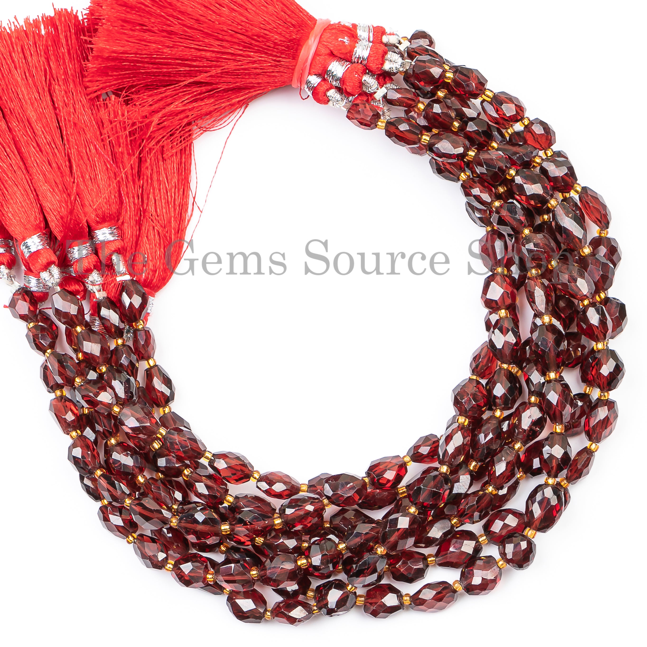 New Arrival Garnet Faceted Fancy Nugget Beads, Garnet Beads For Jewelry Making