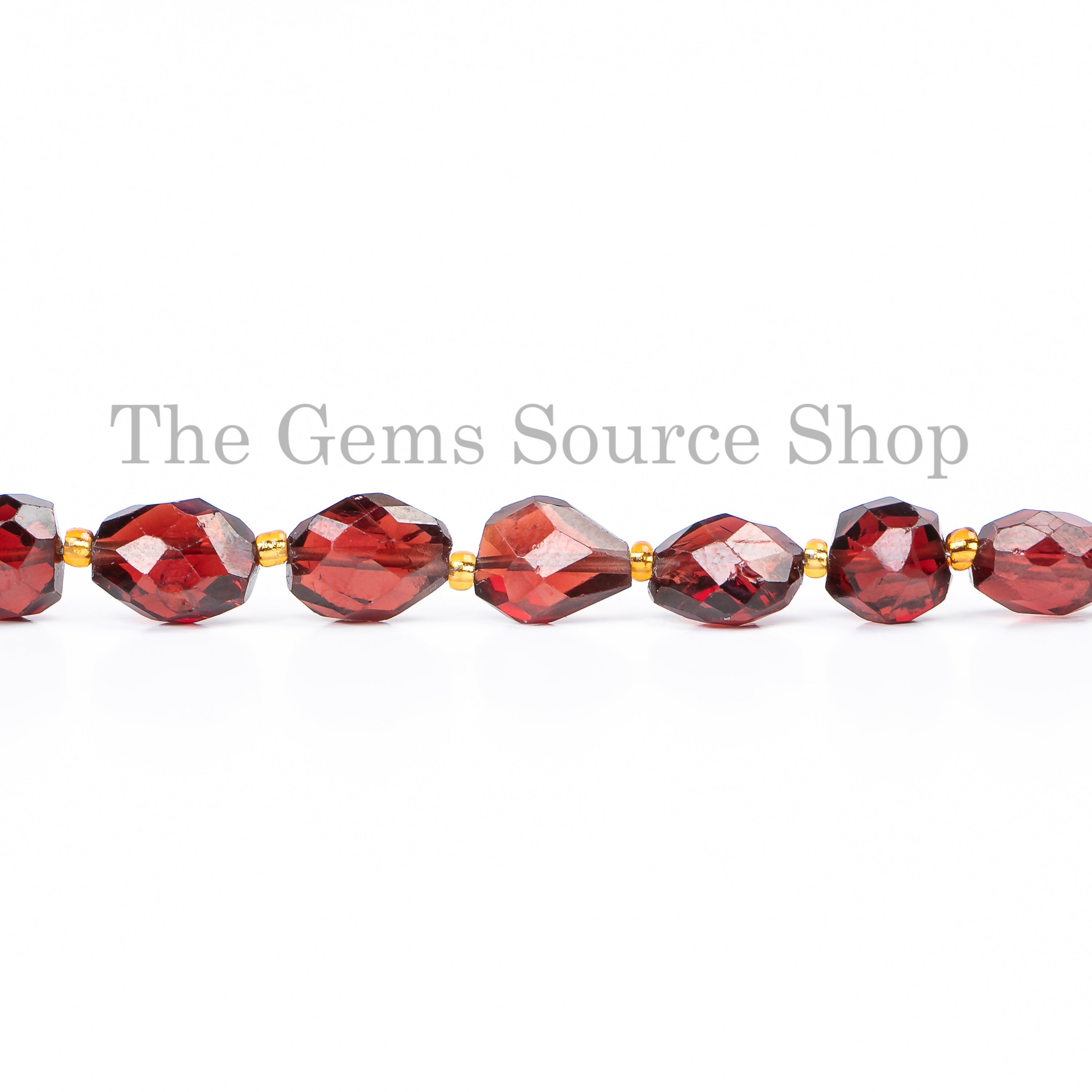 New Arrival Garnet Faceted Fancy Nugget Beads, Garnet Beads For Jewelry Making