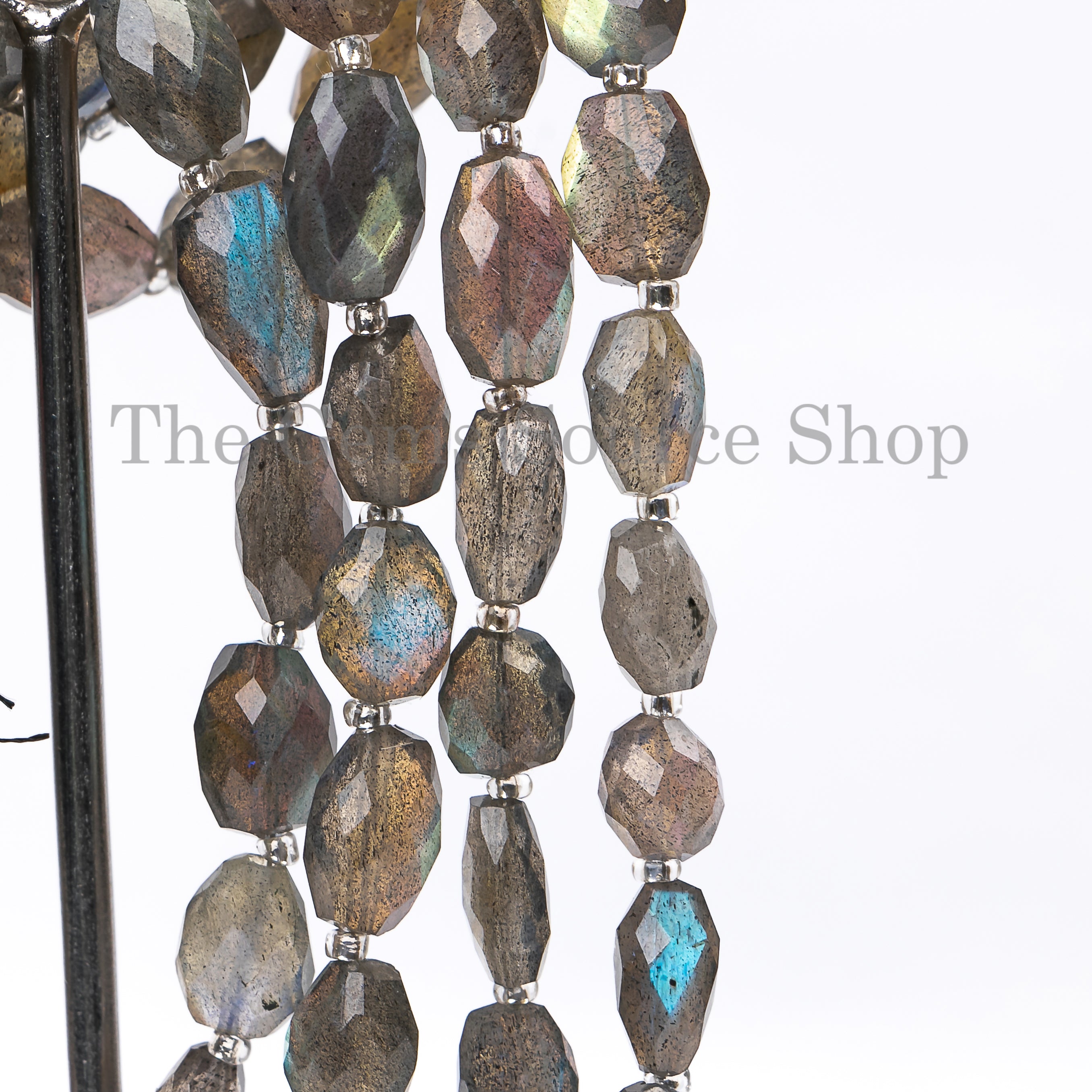 Top Quality Labradorite Faceted Fancy Nugget Beads, Labradorite Nugget Beads