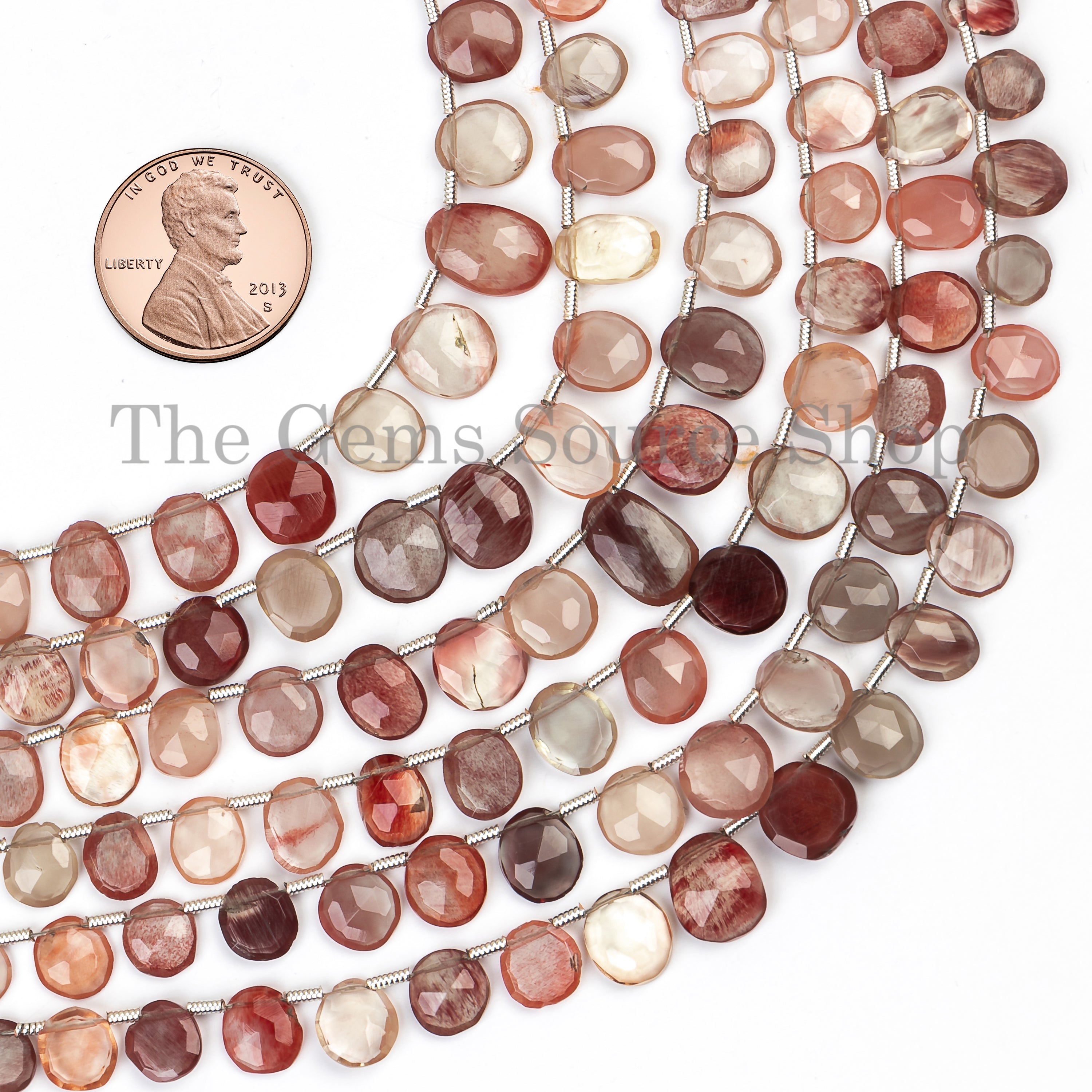 Andesine Labradorite Flat Fancy Rose Cut Beads, Andesine Beads