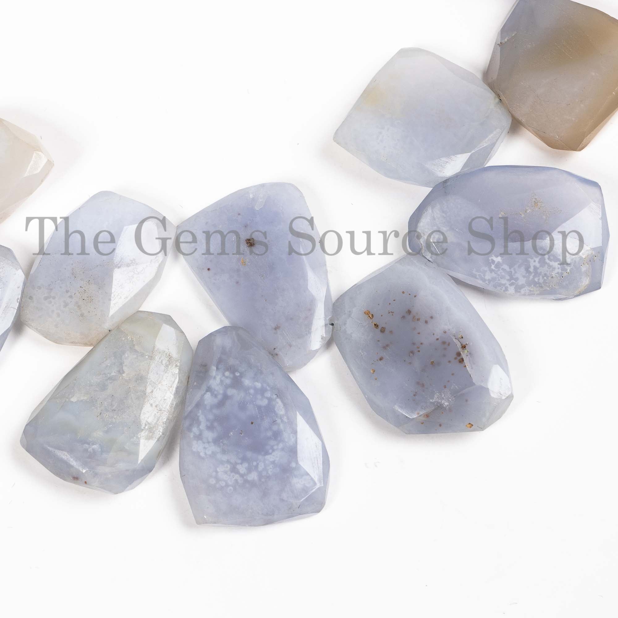 Blue Chalcedony Beads, Blue Chalcedony Nugget Beads, Blue Chalcedony Faceted Beads, Gemstone Beads