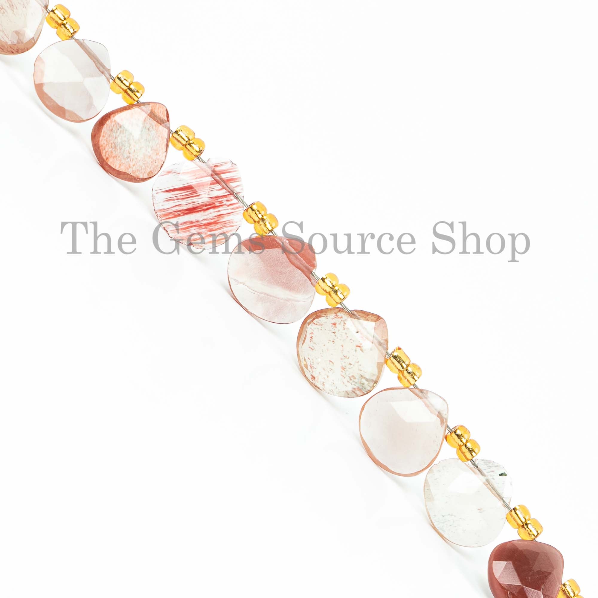 Andesine Labradorite Faceted Heart Briolette, Gemstone Heart Beads, Labradorite Beads