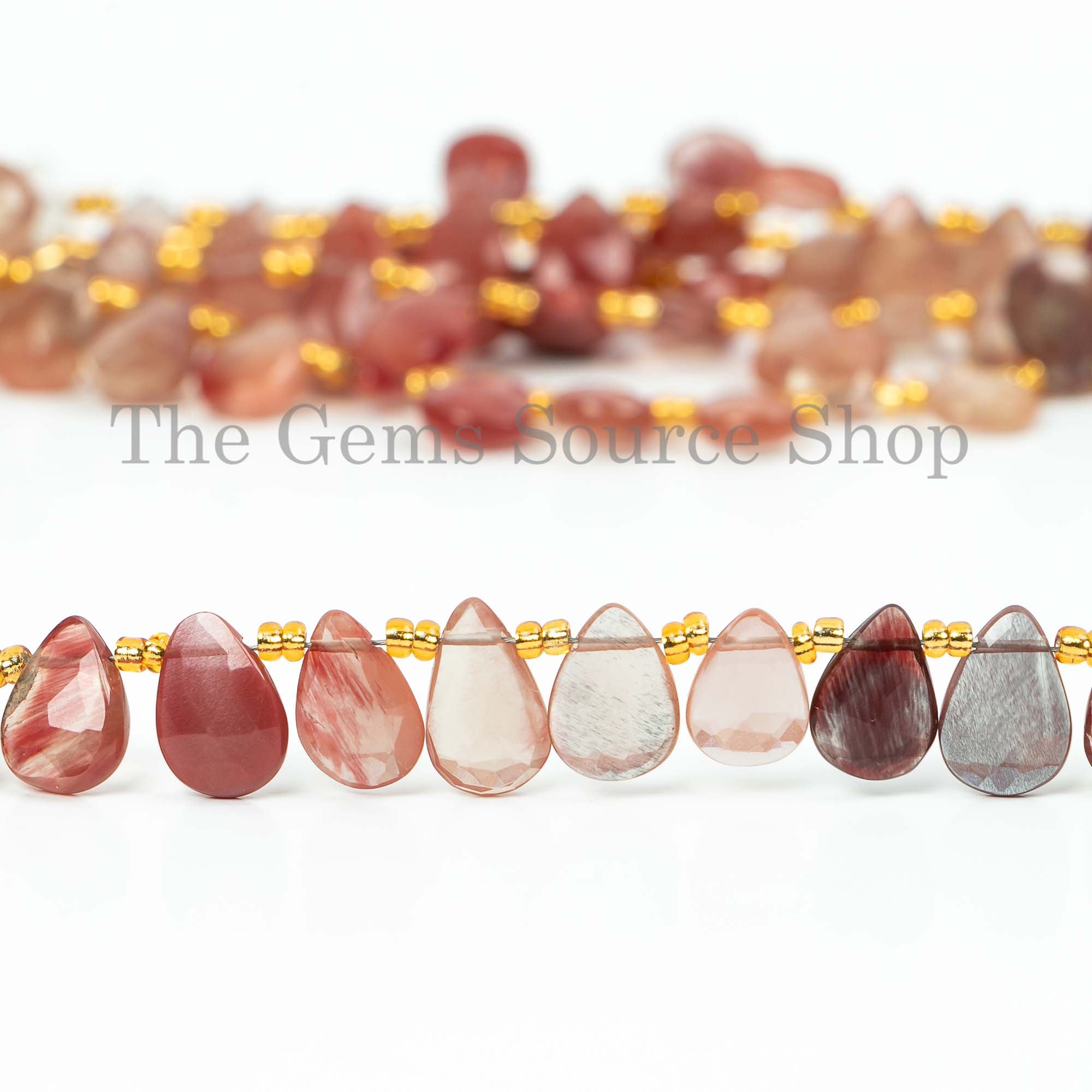 Andesine Labradorite Gemstone, Pear Beads, Pear Shape Briolette, Wholesale Beads
