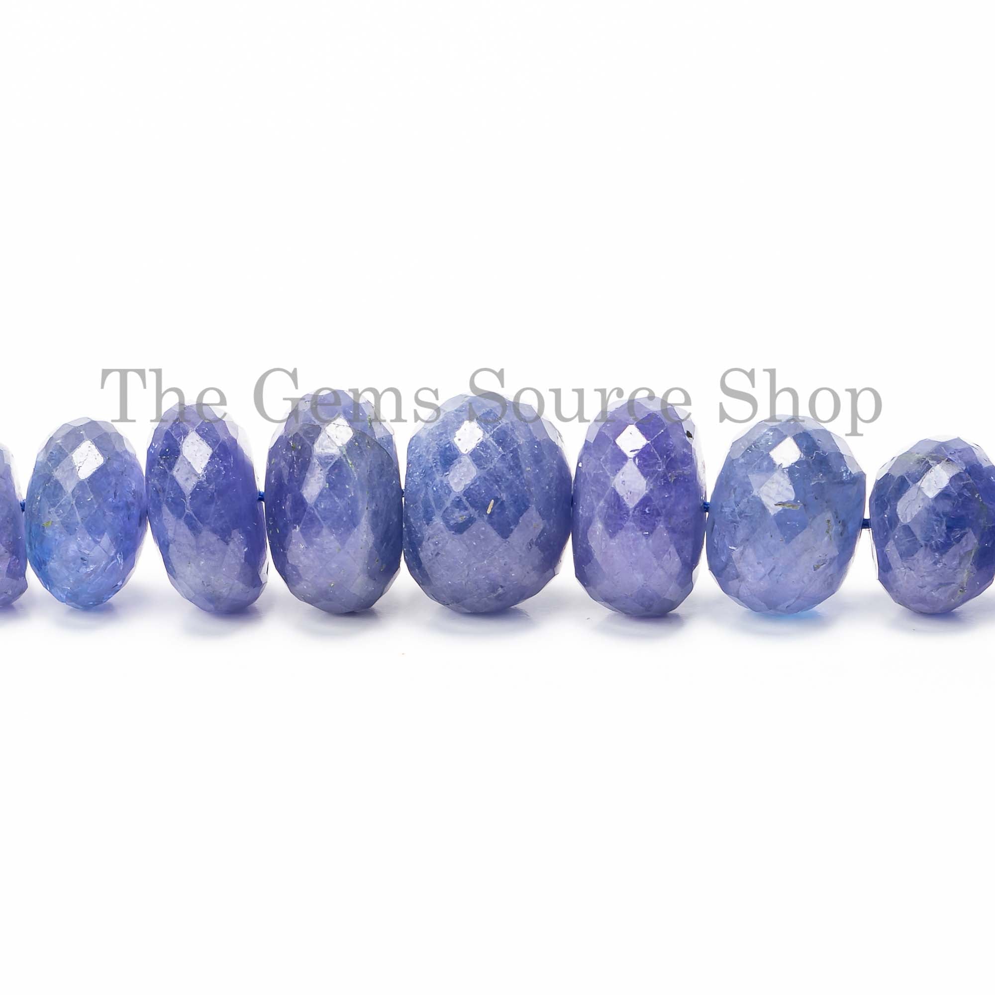 6-14mm Natural Tanzanite Faceted Rondelle Beads, Tanzanite Beads, Tanzanite Top Quality Beads