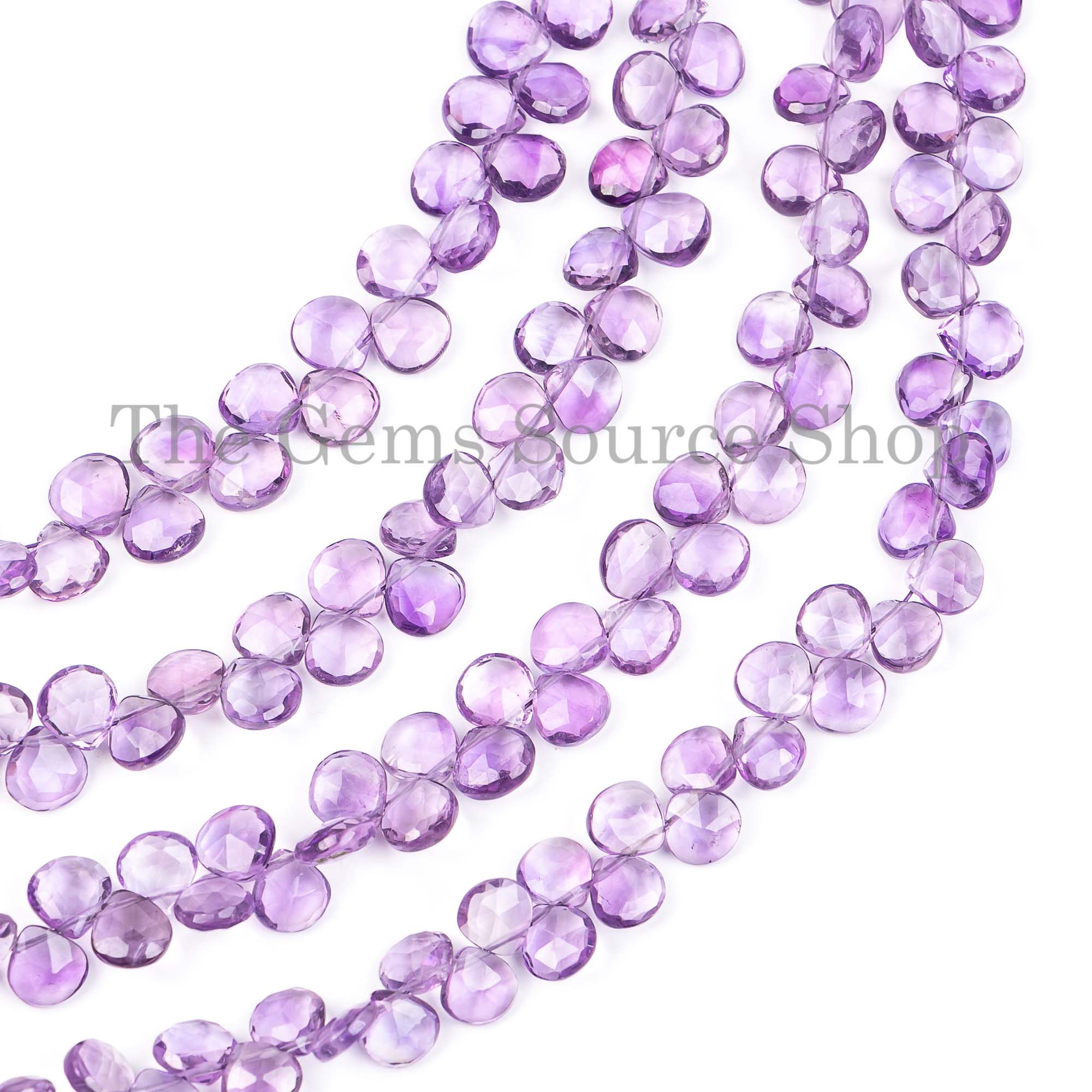 Amethyst Beads, Amethyst Faceted Beads, Amethyst Heart Shape Beads, Wholesale Beads