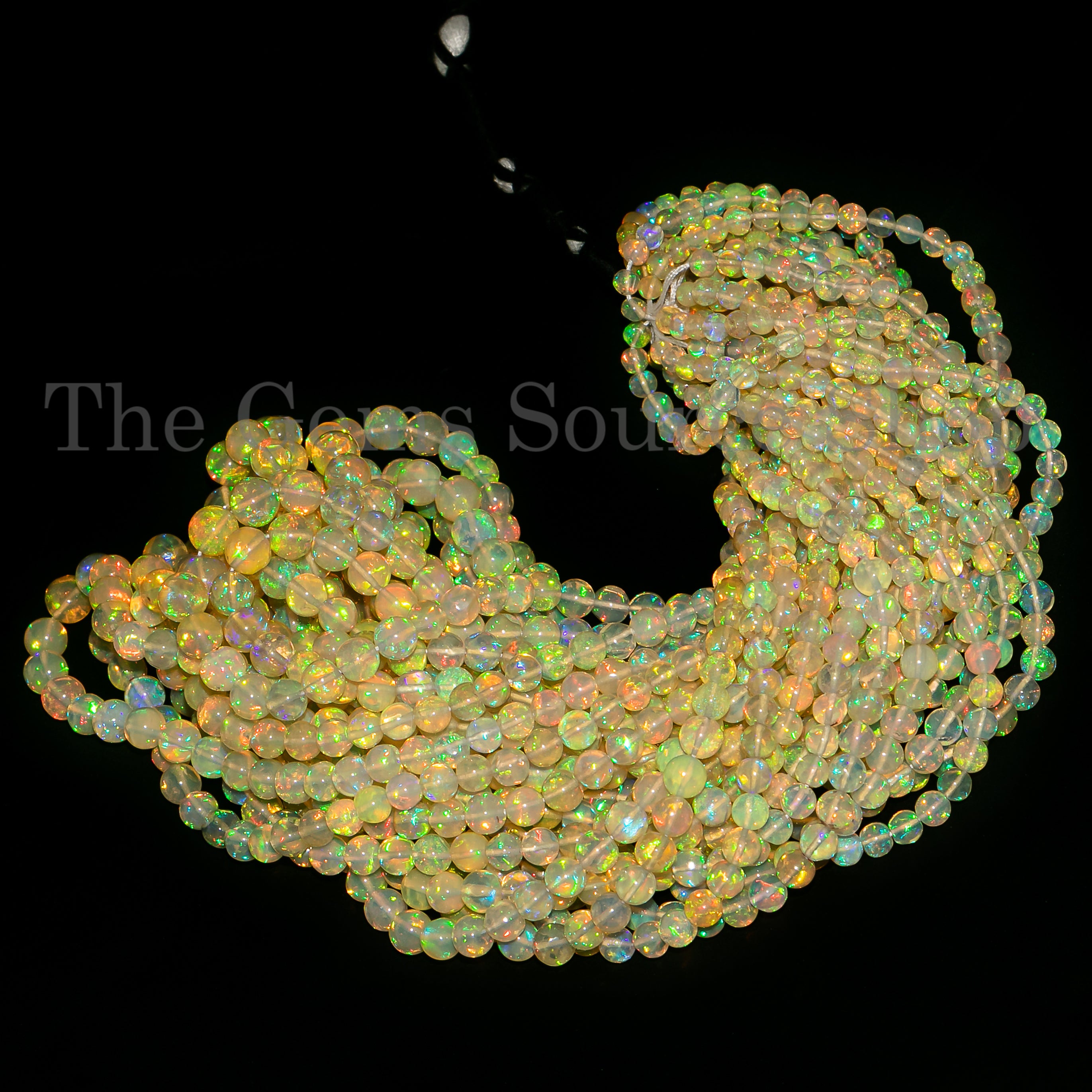 Ethiopian Opal Smooth Round Shape Beads, Opal Beads, Wholesale Gemstone Beads