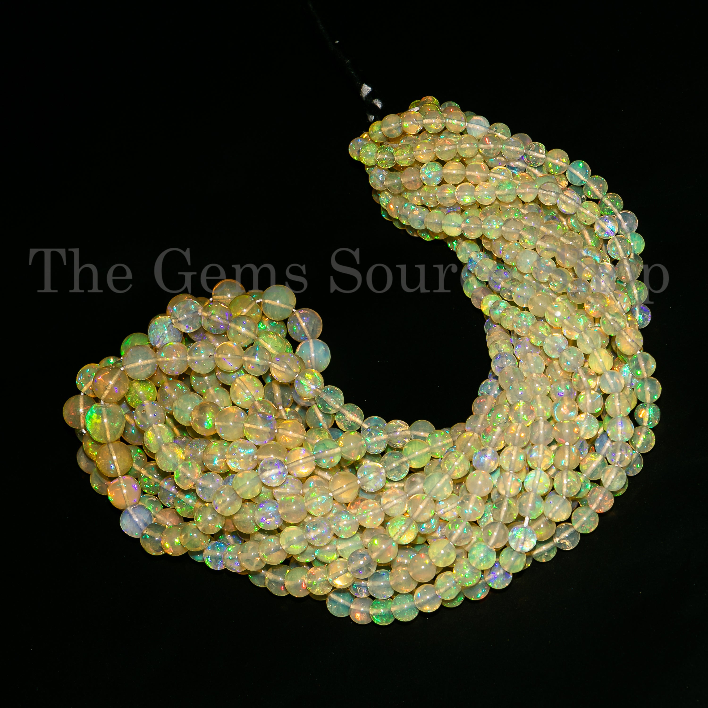 Ethiopian Opal Smooth Round Shape Beads, Opal Beads, Wholesale Gemstone Beads