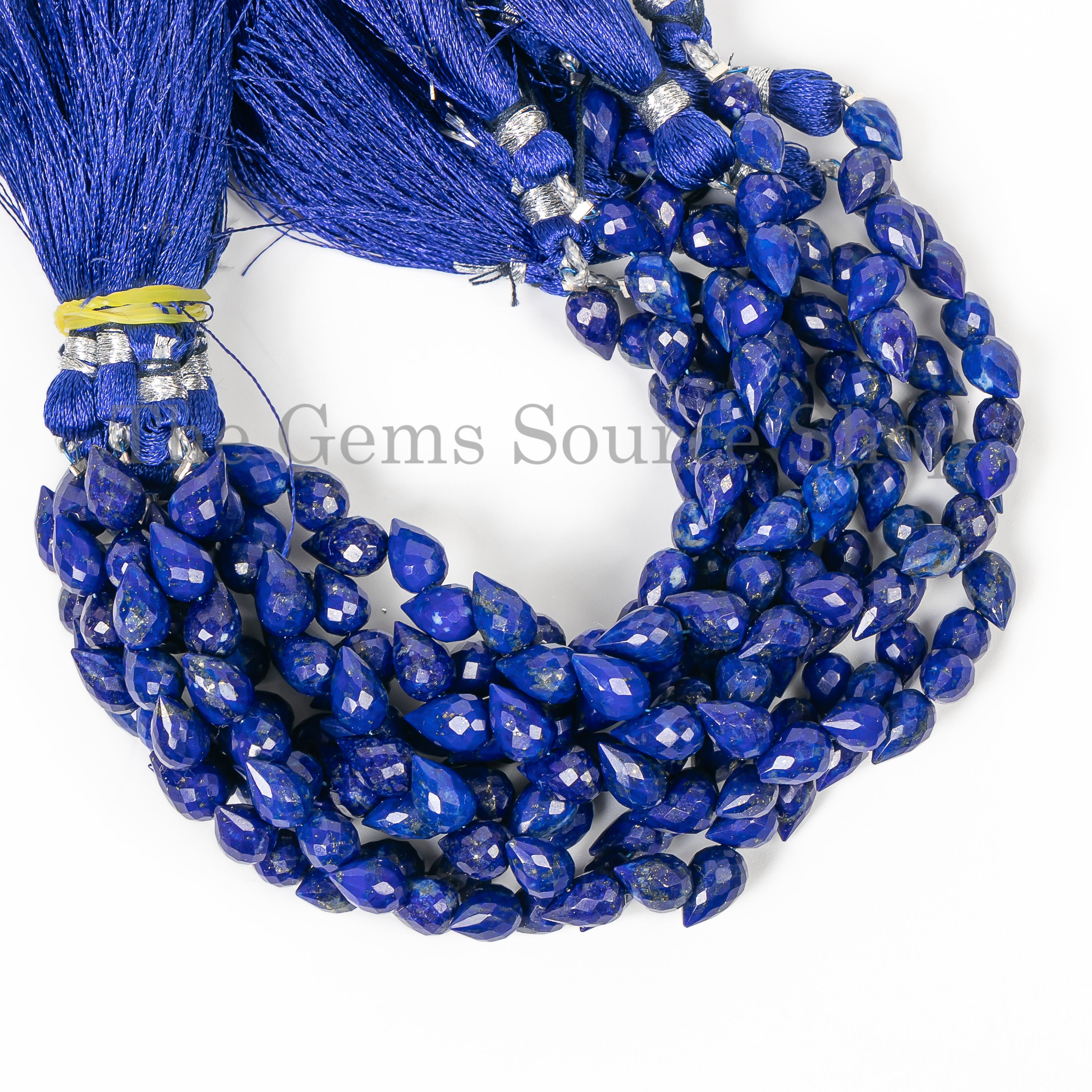 4x5-5x6 mm Natural Lapis Lazuli Side Drill Drops Beads TGS-4911