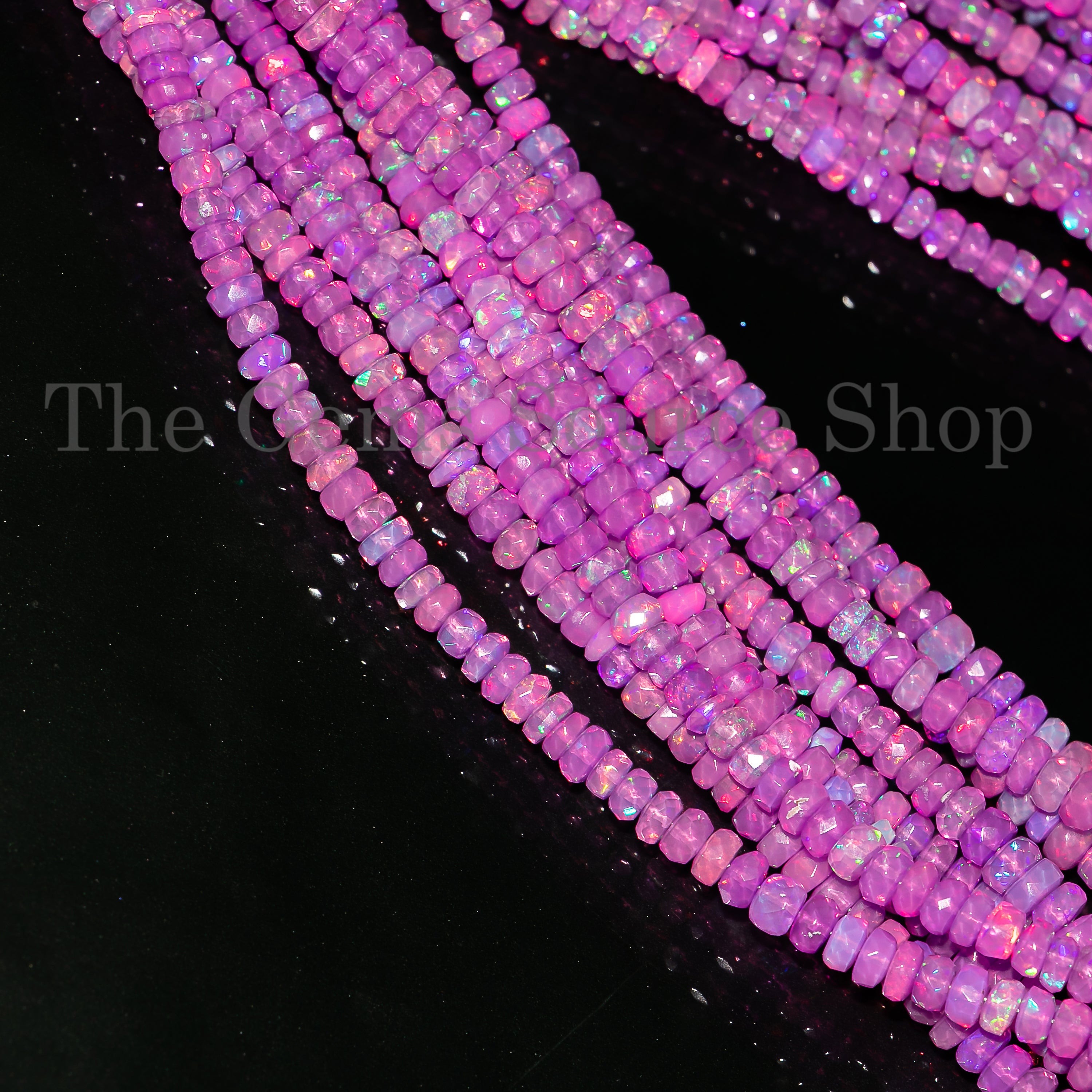 3.5-5.5mm Alexandrite Opal Faceted Rondelle Beads, Opal Faceted Beads, Alexandrite Opal Beads, Opal Beads, Opal Gemstone Beads