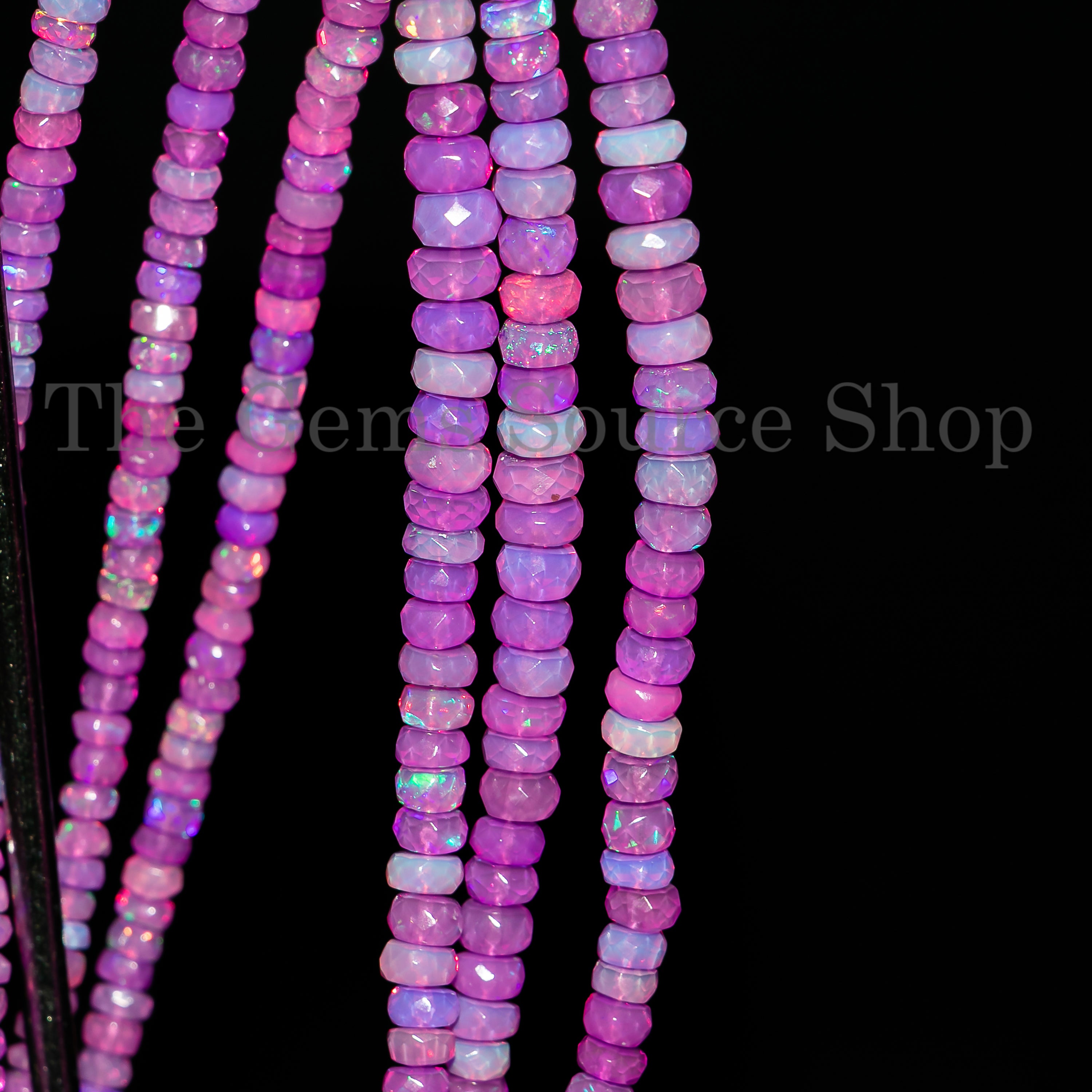 3.5-5.5mm Alexandrite Opal Faceted Rondelle Beads, Opal Faceted Beads, Alexandrite Opal Beads, Opal Beads, Opal Gemstone Beads