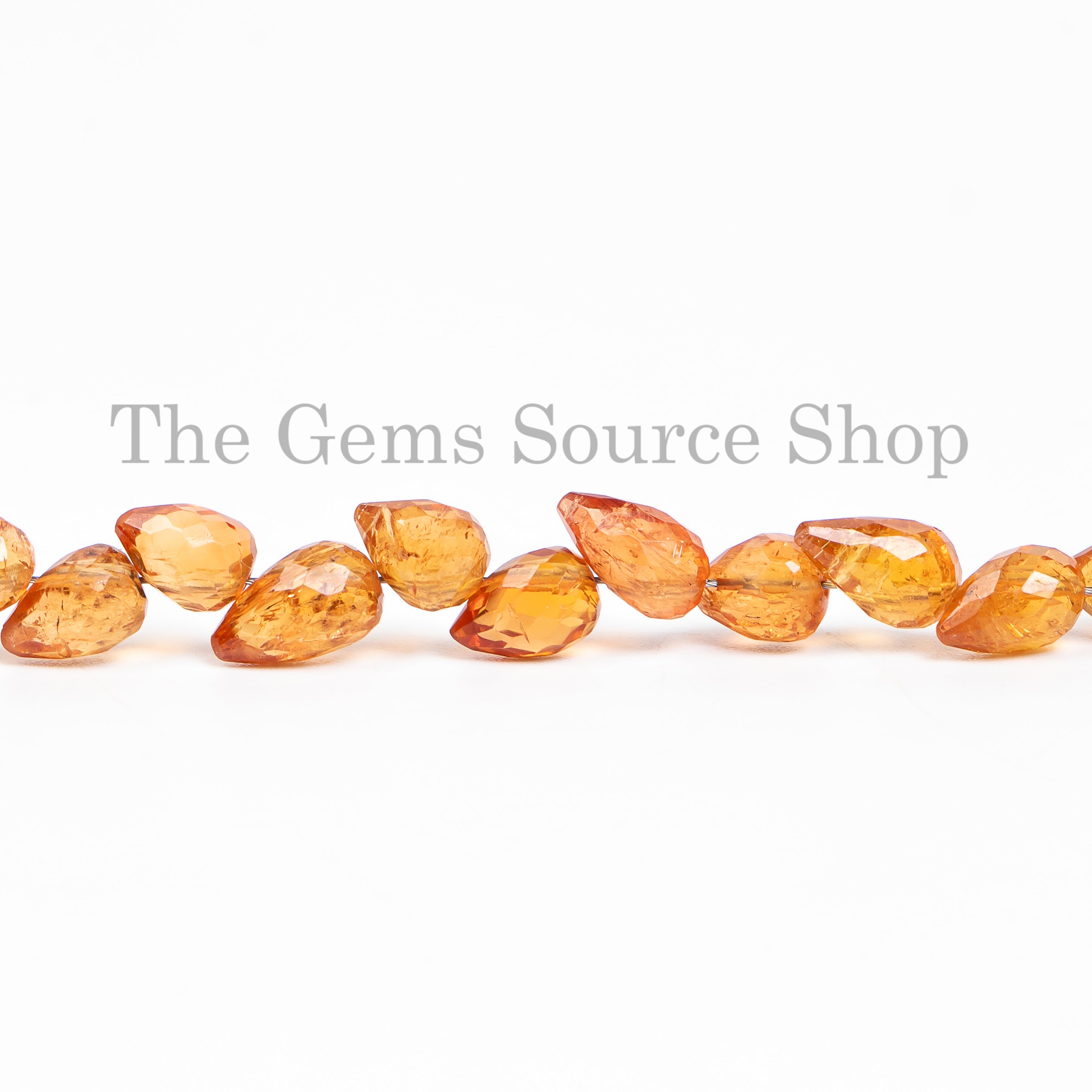 Natural Imperial Topaz Faceted Side Drill Drops Beads TGS-4902