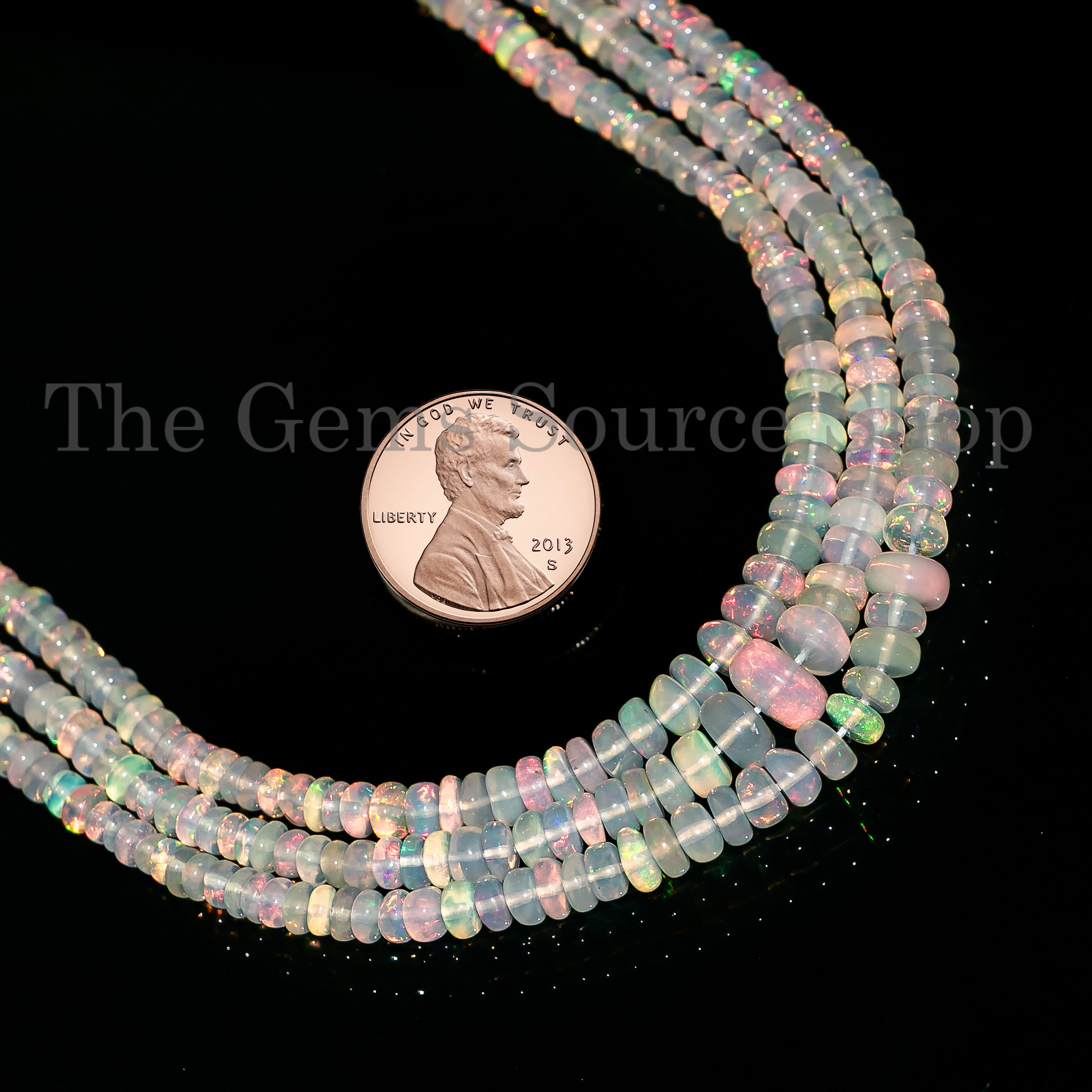 2-5mm Ethiopian Opal Smooth Beads, Ethiopian Opal Rondelle Beads, Welo Opal Beads, Opal Smooth Plain Beads