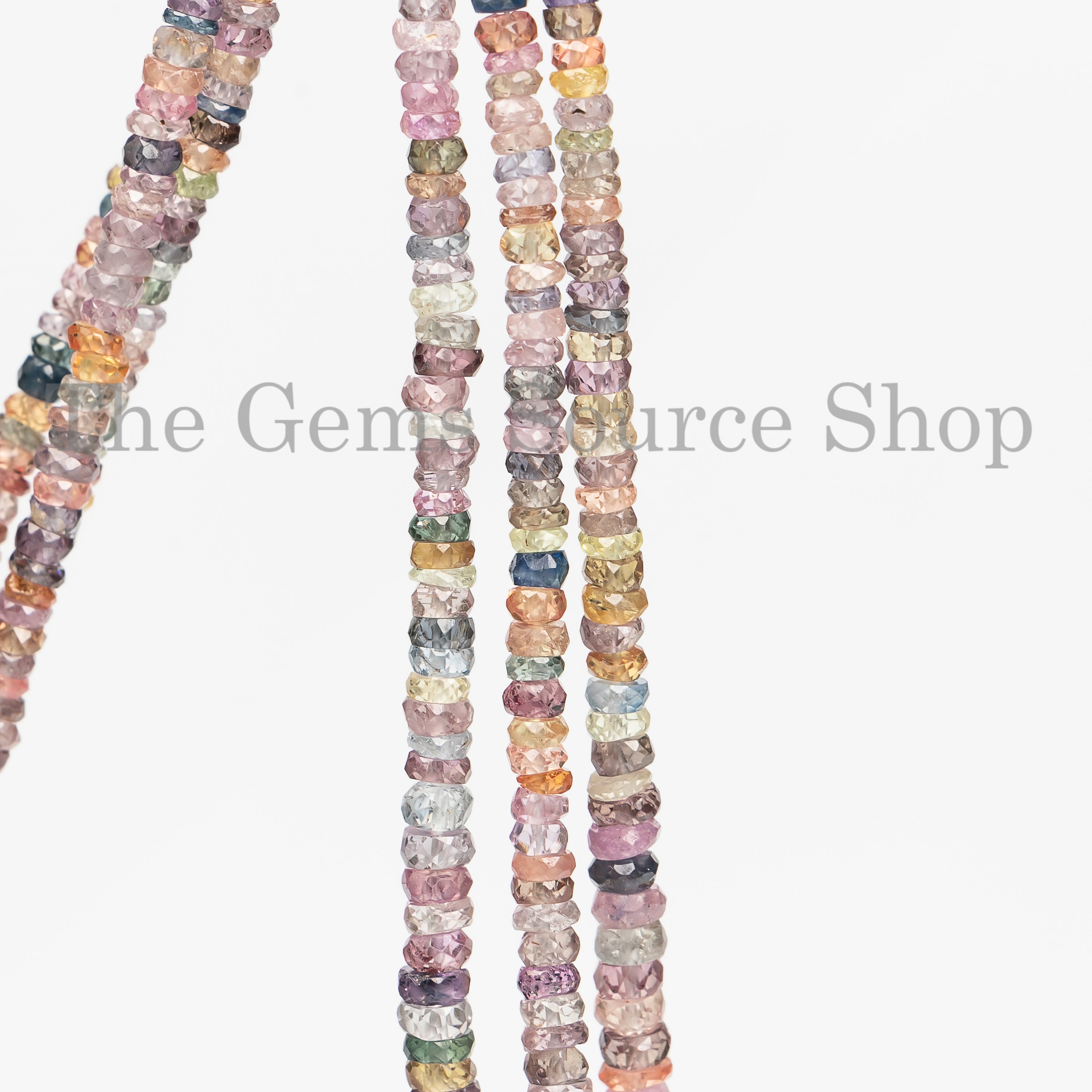 2.5-5mm Disco Sapphire Faceted Rondelle Shape Jewelry Beads TGS-4045
