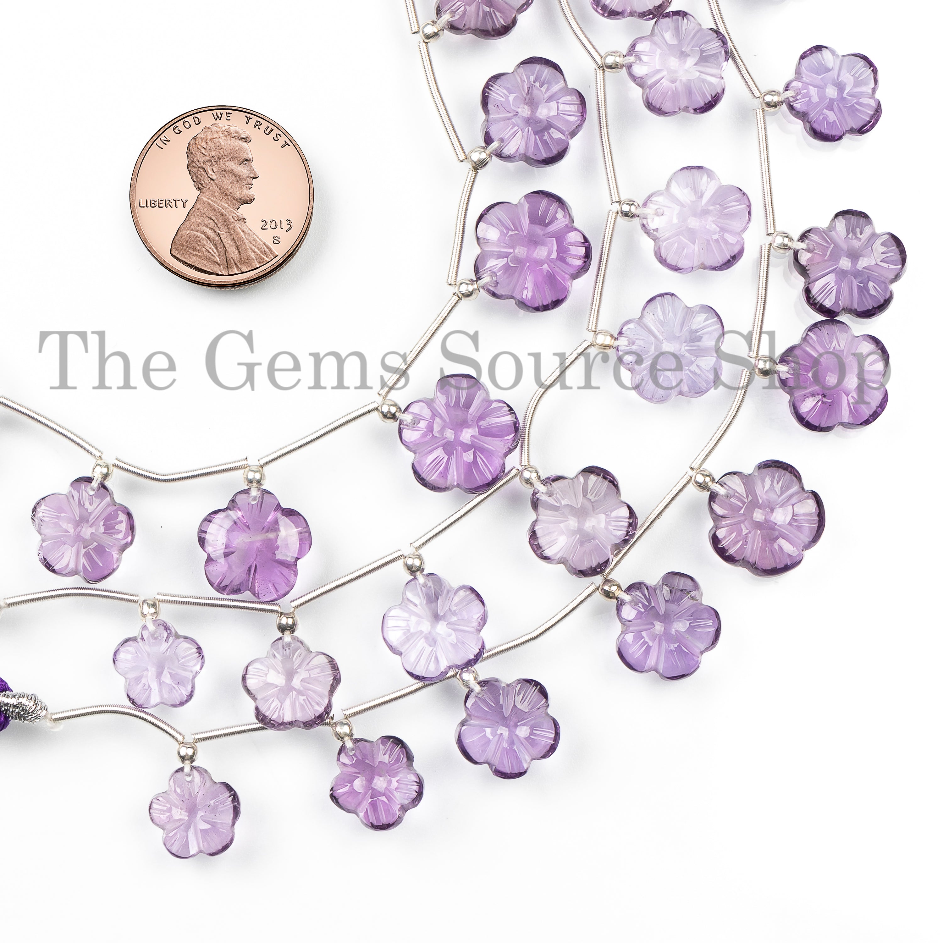 New Arrival Amethyst Flower Carving Gemstone Beads, African Amethyst Beads, Amethyst Carving Beads For Jewelry