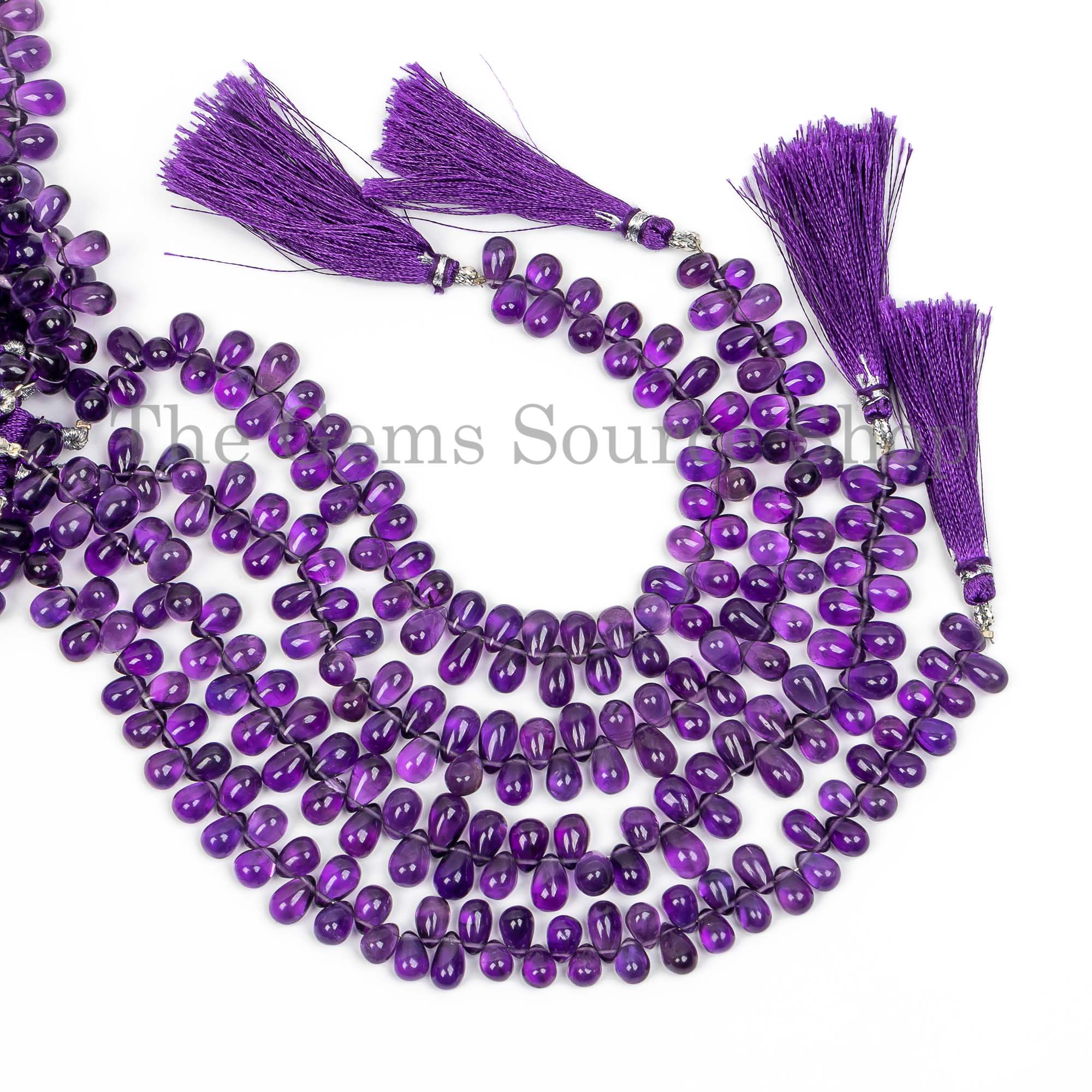 Natural Amethyst Beads, Amethyst Smooth Beads, Amethyst Drop Shape Beads, Side Drill Drop Beads