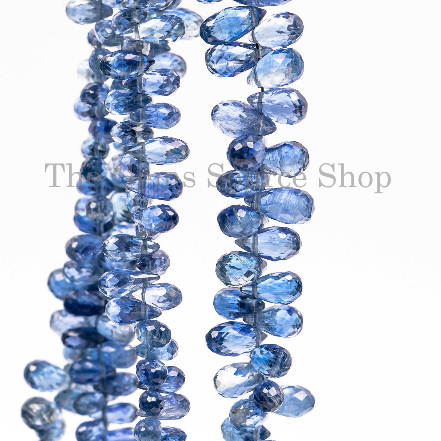Kyanite Gemstone Beads, Kyanite Faceted Drop Shape Beads