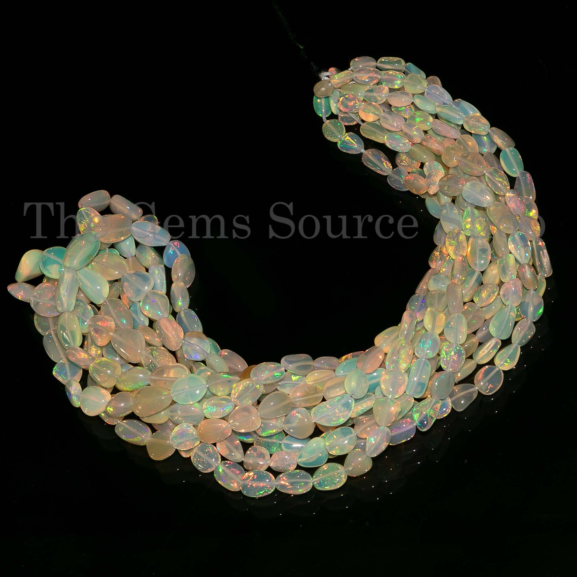 4x5.5-6.5x10mm Ethiopian Opal Nugget Beads, Ethiopian Opal Beads, Smooth Opal Beads, Ethiopian Opal, Opal Nugget Beads, Fancy Beads