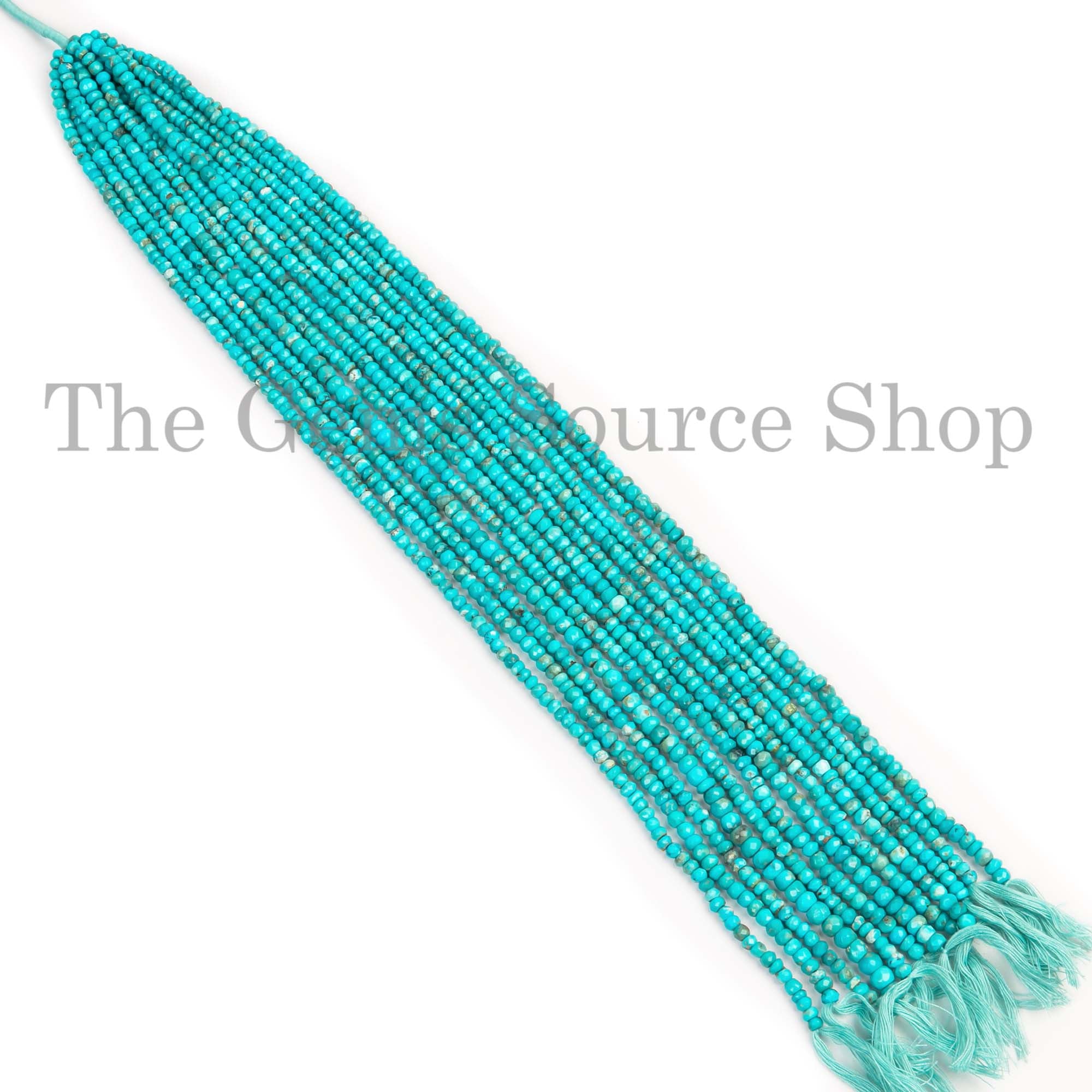 Sleeping Beauty Turquoise Beads, Turquoise Faceted Beads, Turquoise Rondelle Shape Beads, Wholesale Beads