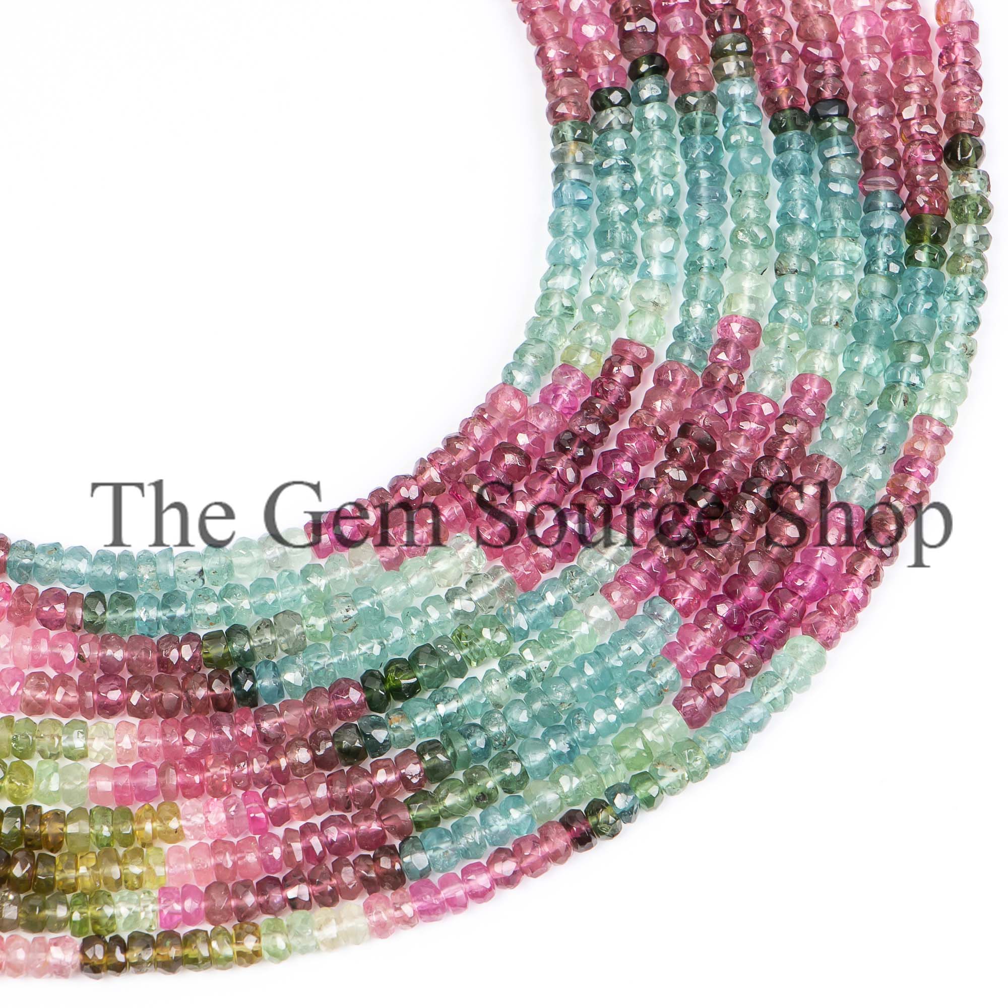 Multi Tourmaline Beads