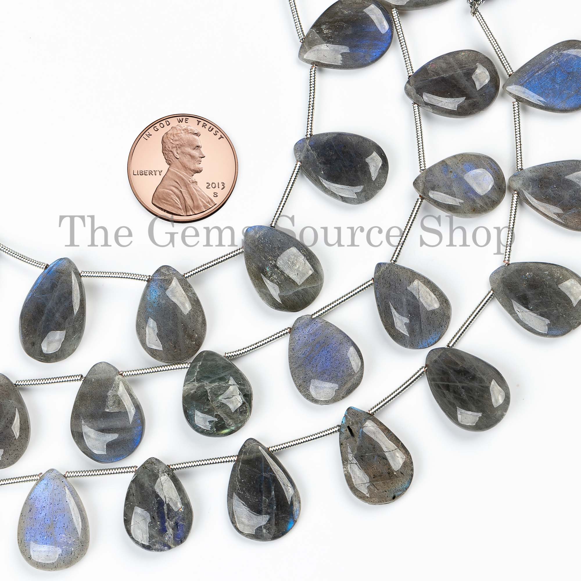 Natural Labradorite Beads, Labradorite Smooth Pear Shape Beads, Plain Labradorite Beads
