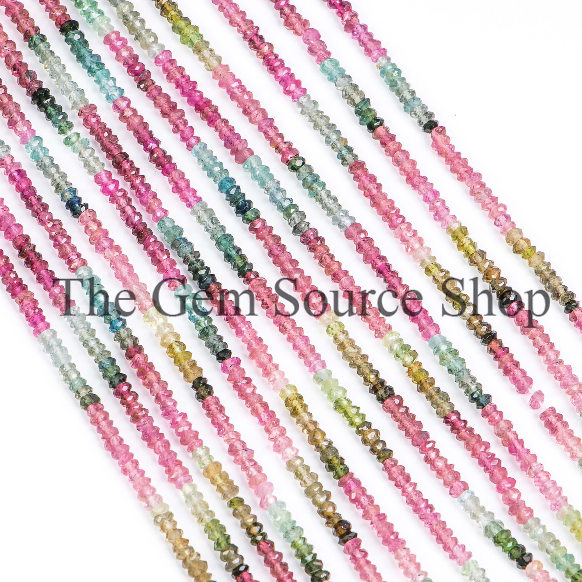 Multi Color Tourmaline Beads