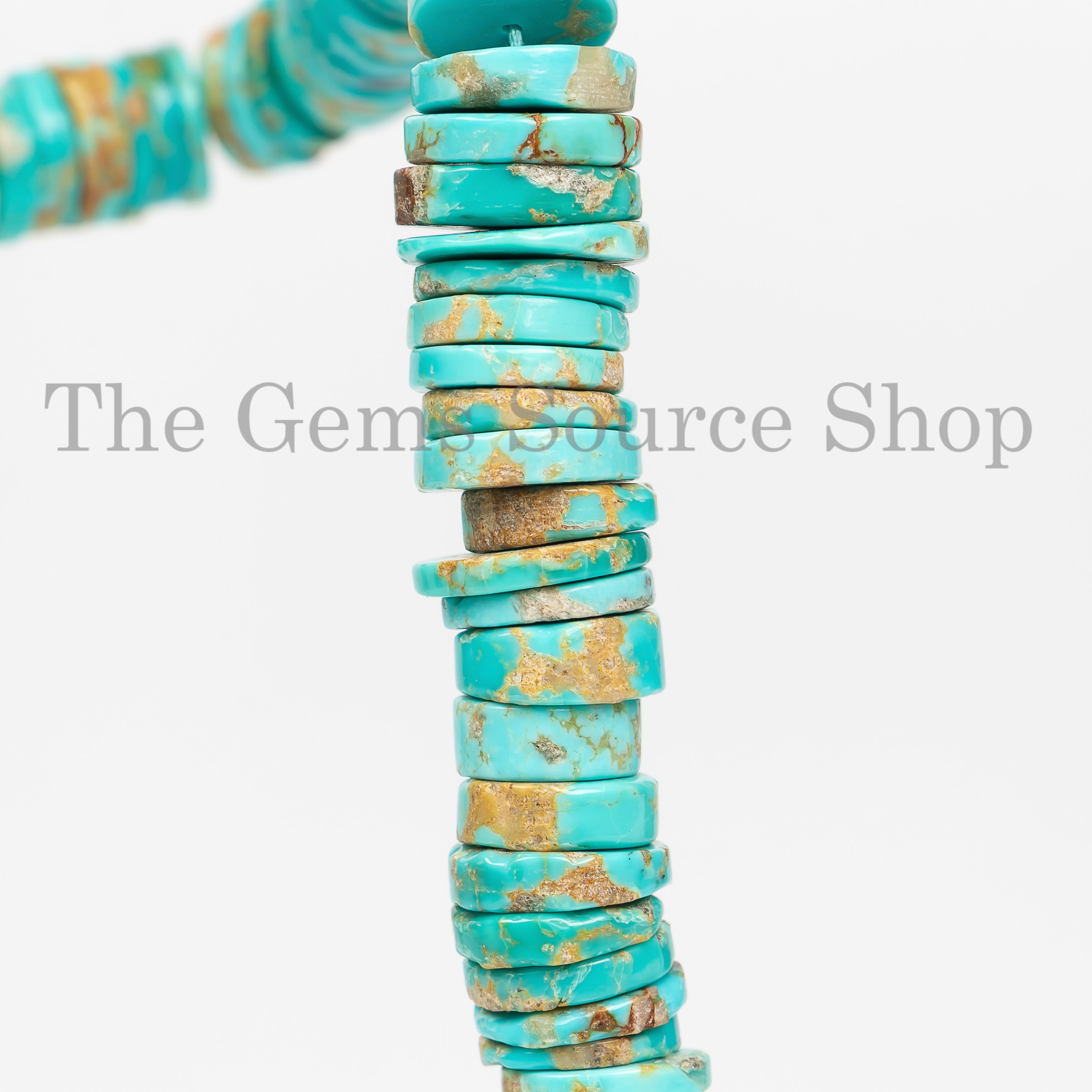 Turquoise Smooth Tyre Beads, 8.5-13mm Turquoise Plain Beads, Turquoise Beads, Turquoise Tyre Beads, Wholesale Beads, Jewelry Making