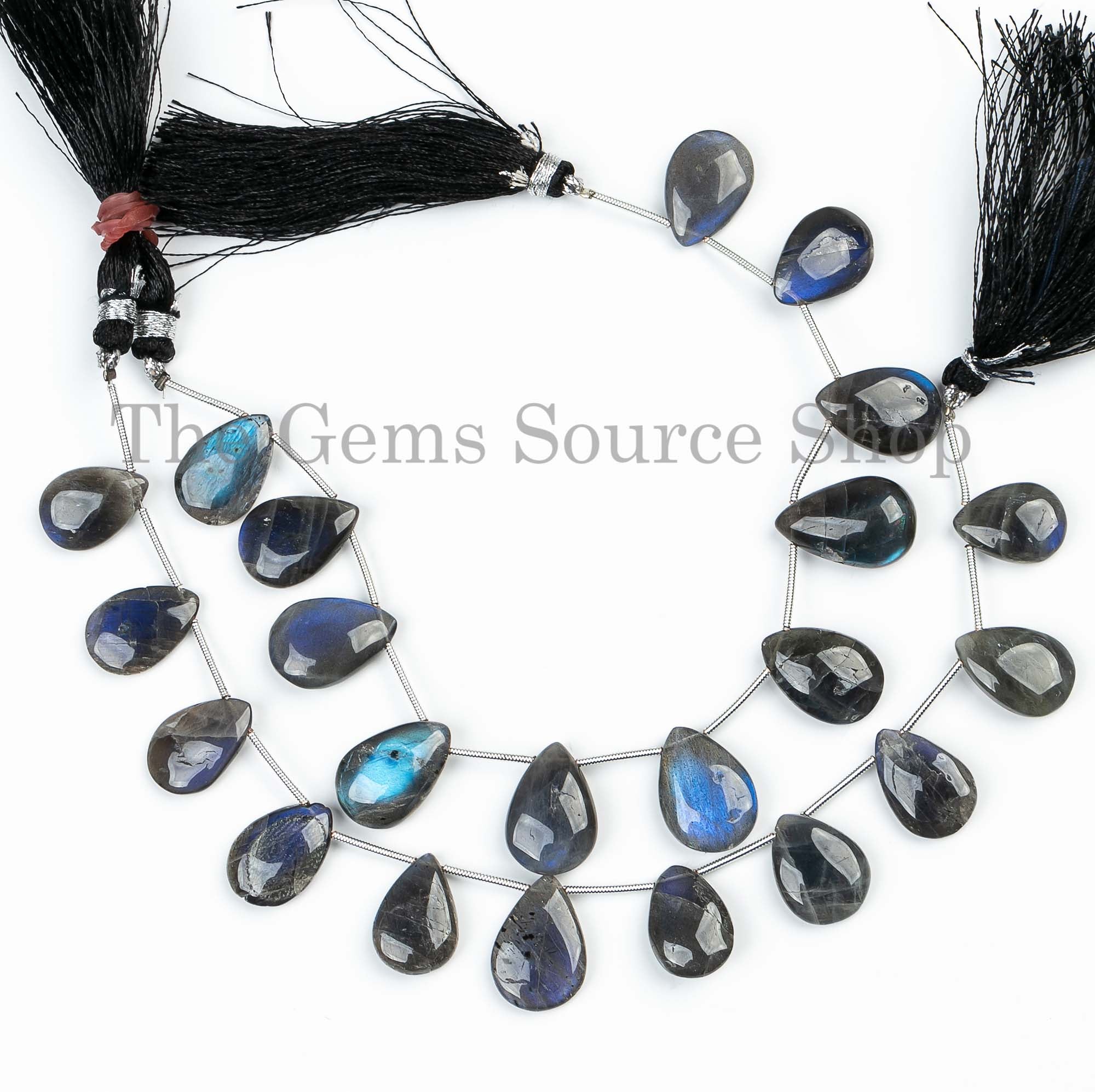 Labradorite Beads, Labradorite Smooth Pear Beads, Plain Labradorite Beads, Labradorite Gemstone