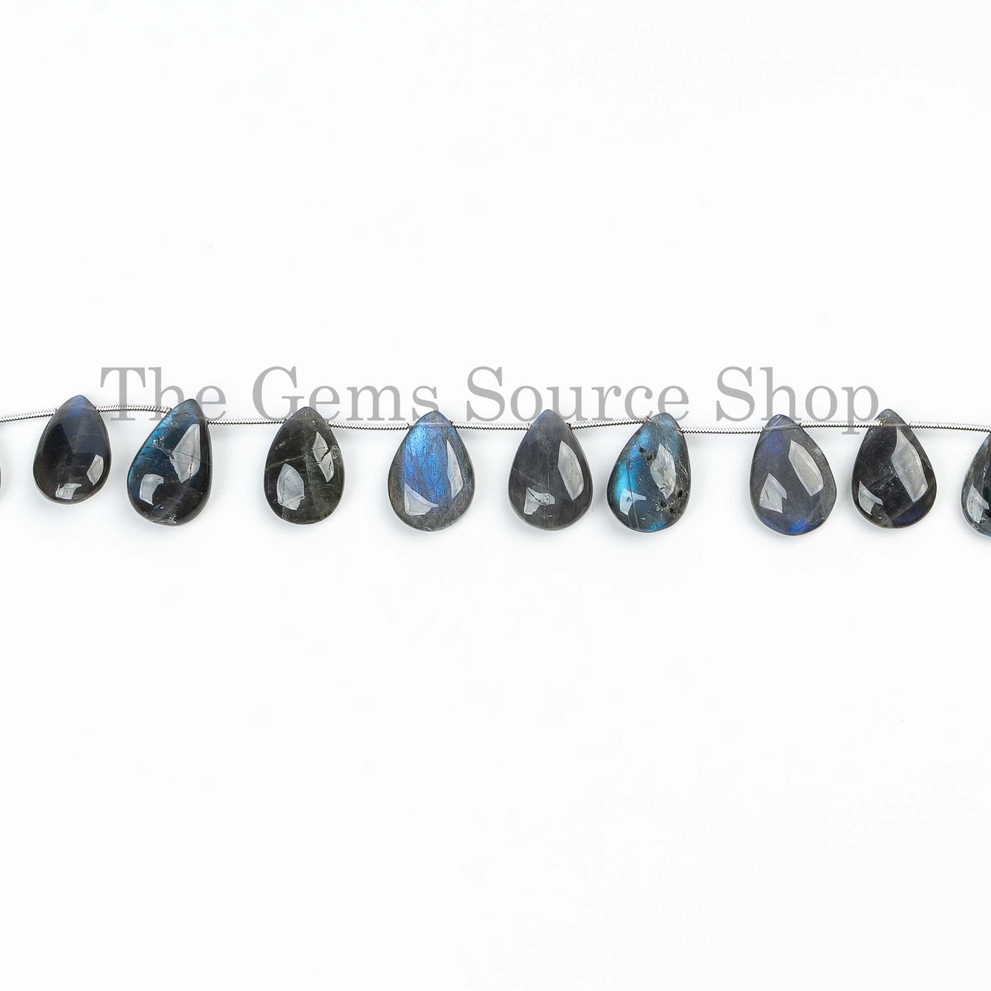 Labradorite Beads, Labradorite Smooth Pear Beads, Plain Labradorite Beads, Labradorite Gemstone