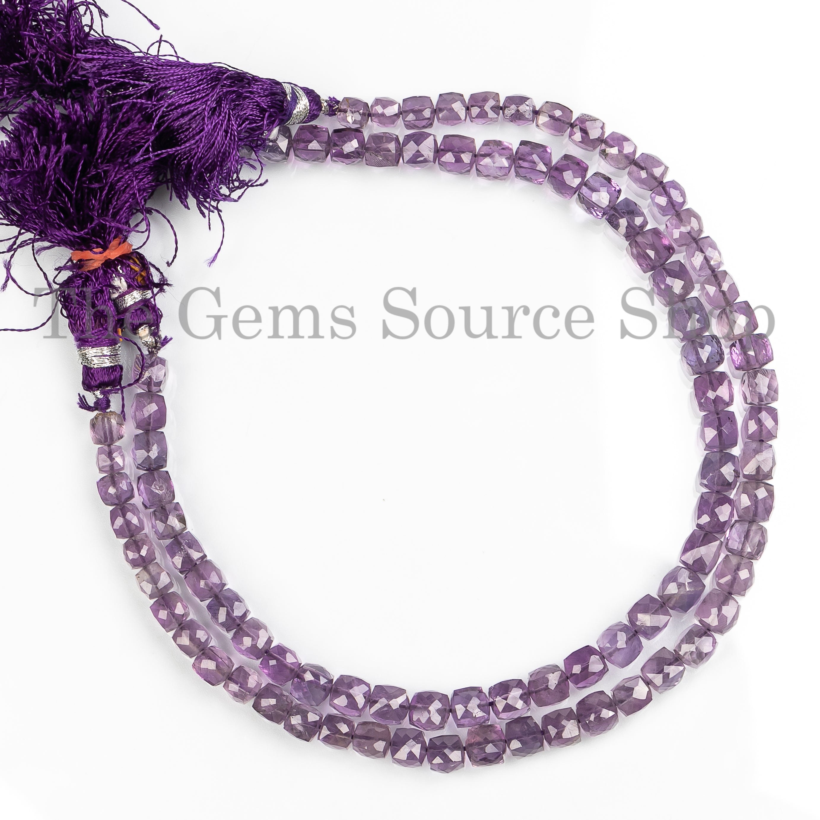 4.5-6.5mm Amethyst Faceted Box Shape Beads, Amethyst Beads, Amethyst Cube Beads, Amethyst Faceted Beads, Gemstone Beads Briolettes