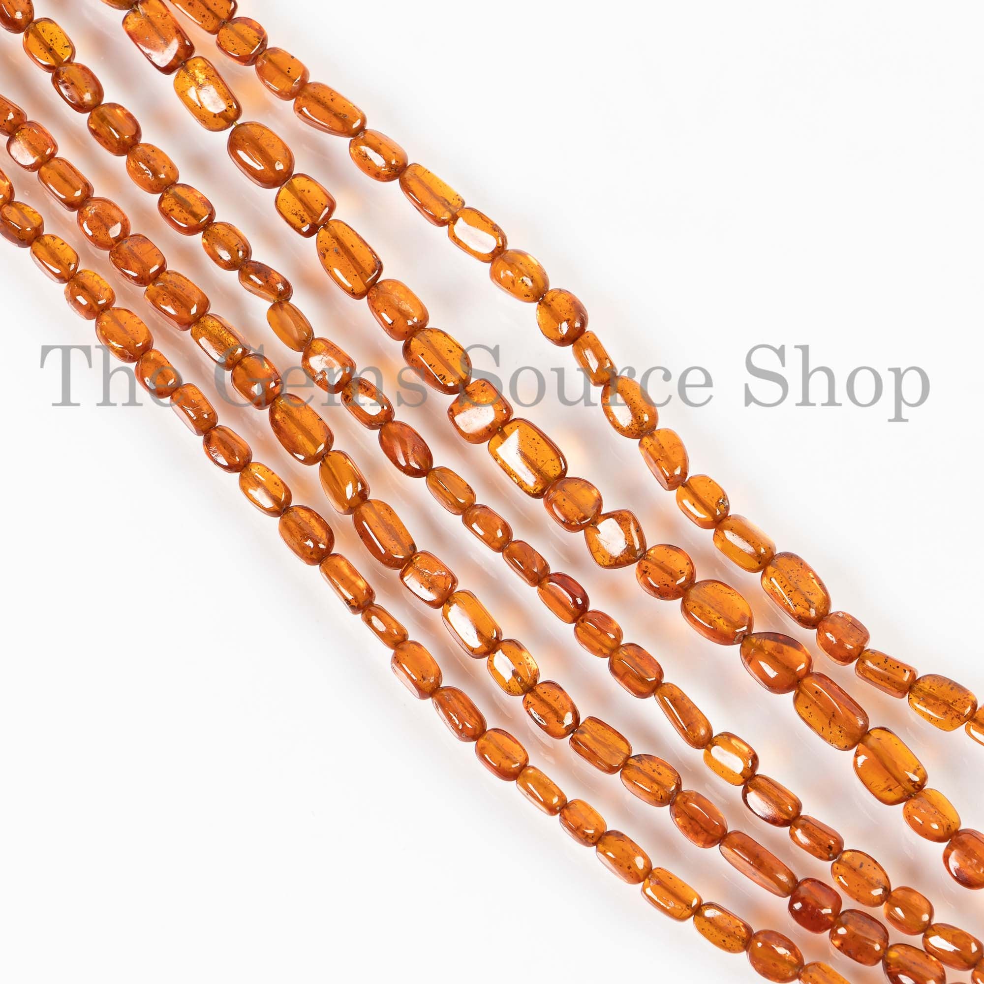 3.5x4-4x7mm Hessonite Garnet Smooth Beads, Hessonite Garnet Beads, Fancy Beads, Smooth Beads, Oval Shape Beads, Hessonite Garnet Wholesale
