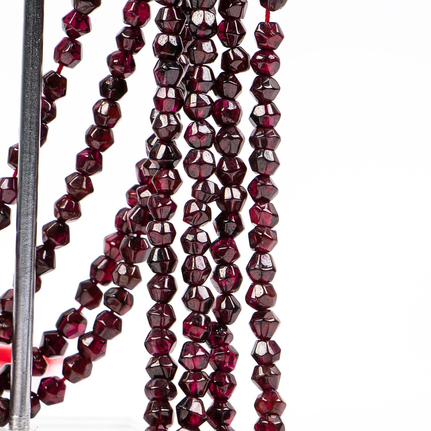 4-4.50MM Garnet Fancy Shape Faceted Gemstone Beads TGS-0065