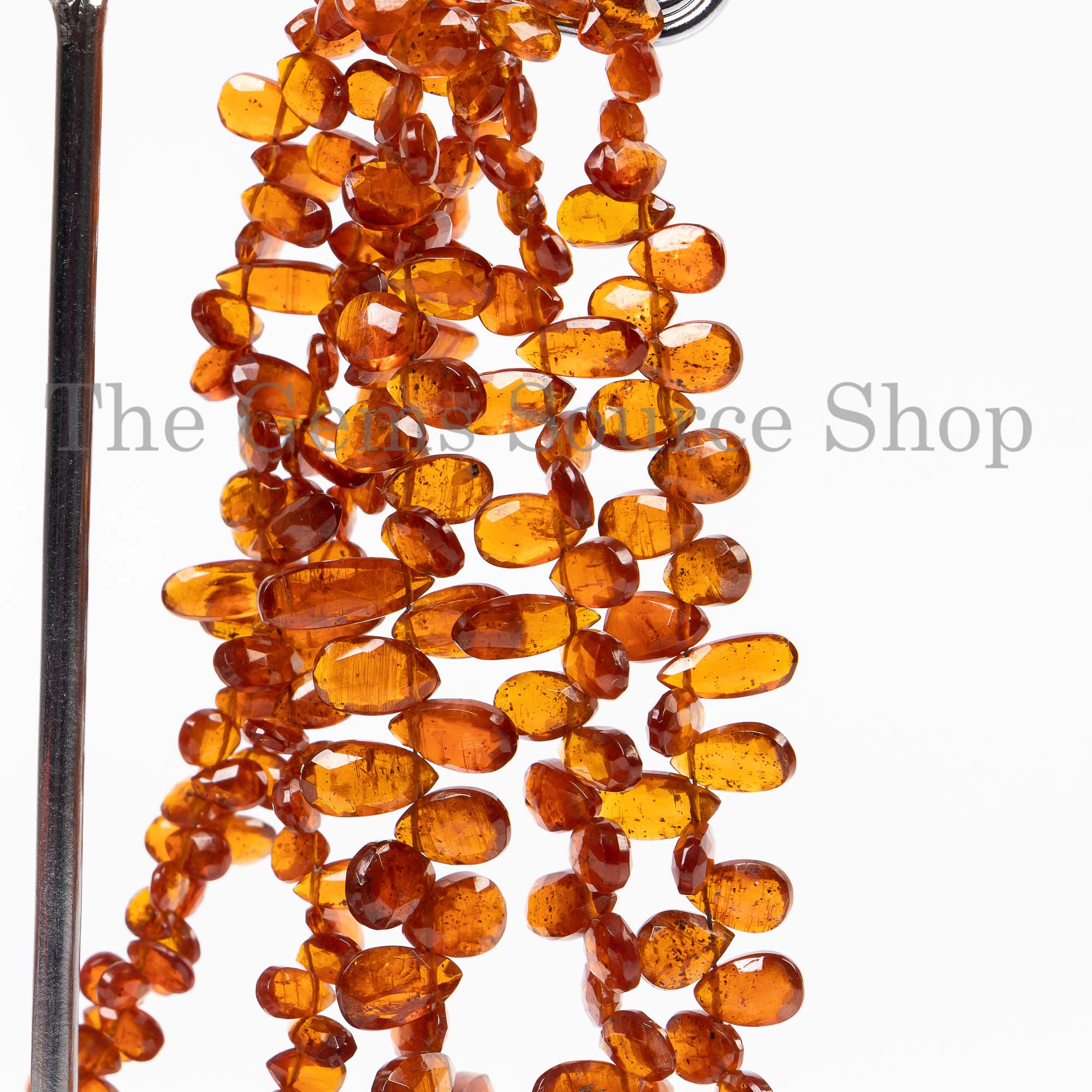 Orange Kyanite Faceted Pear Briolette, Kyanite Beads, 3.5x5-6.5x10.5mm Orange Kyanite Beads, Faceted Pear Beads, Kyanite Pear Beads