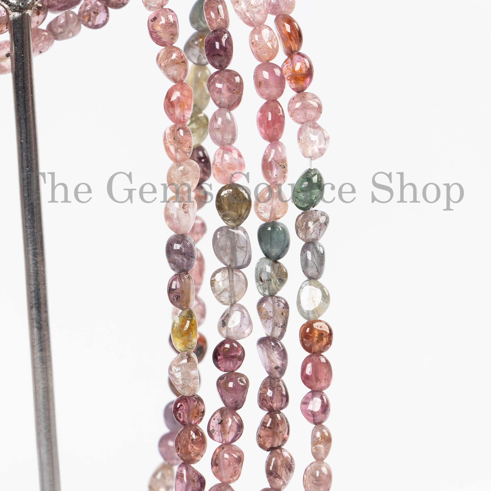 4x5-5x6m Multi Spinel Nuggets Beads, Multi Spinel Beads, Smooth Fancy Beads, Fancy Nugget Beads, Smooth Beads, Multi Spinel Gemstone