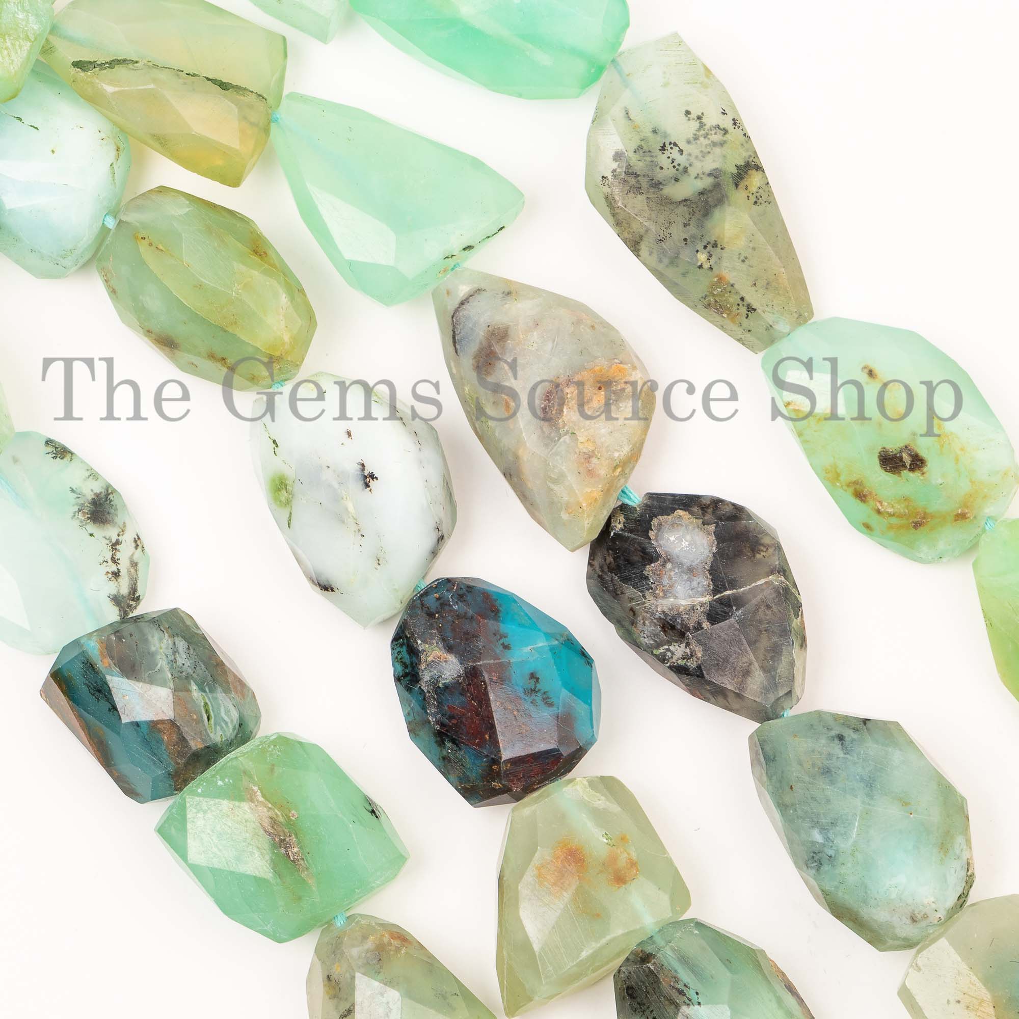 Peru Opal Faceted Beads, Peru Opal Nugget Beads, Faceted Nugget Beads, Wholesale Beads For Jewelry