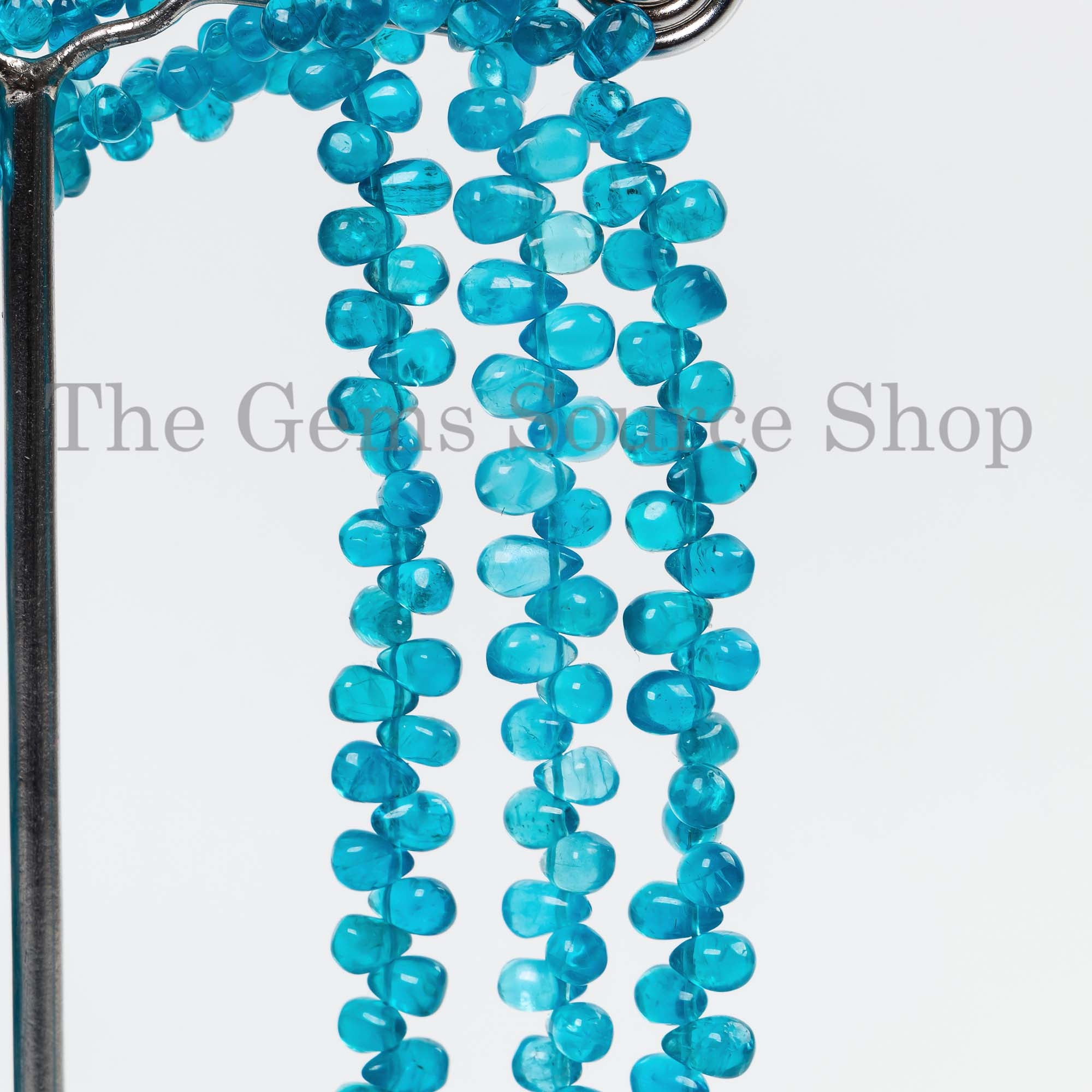 3x5-4x7mm Neon Apatite Drop Shape Beads, Neon Apatite Beads, Smooth Beads, Tear Drop Beads, Apatite Drop Briolette, Wholesale Beads