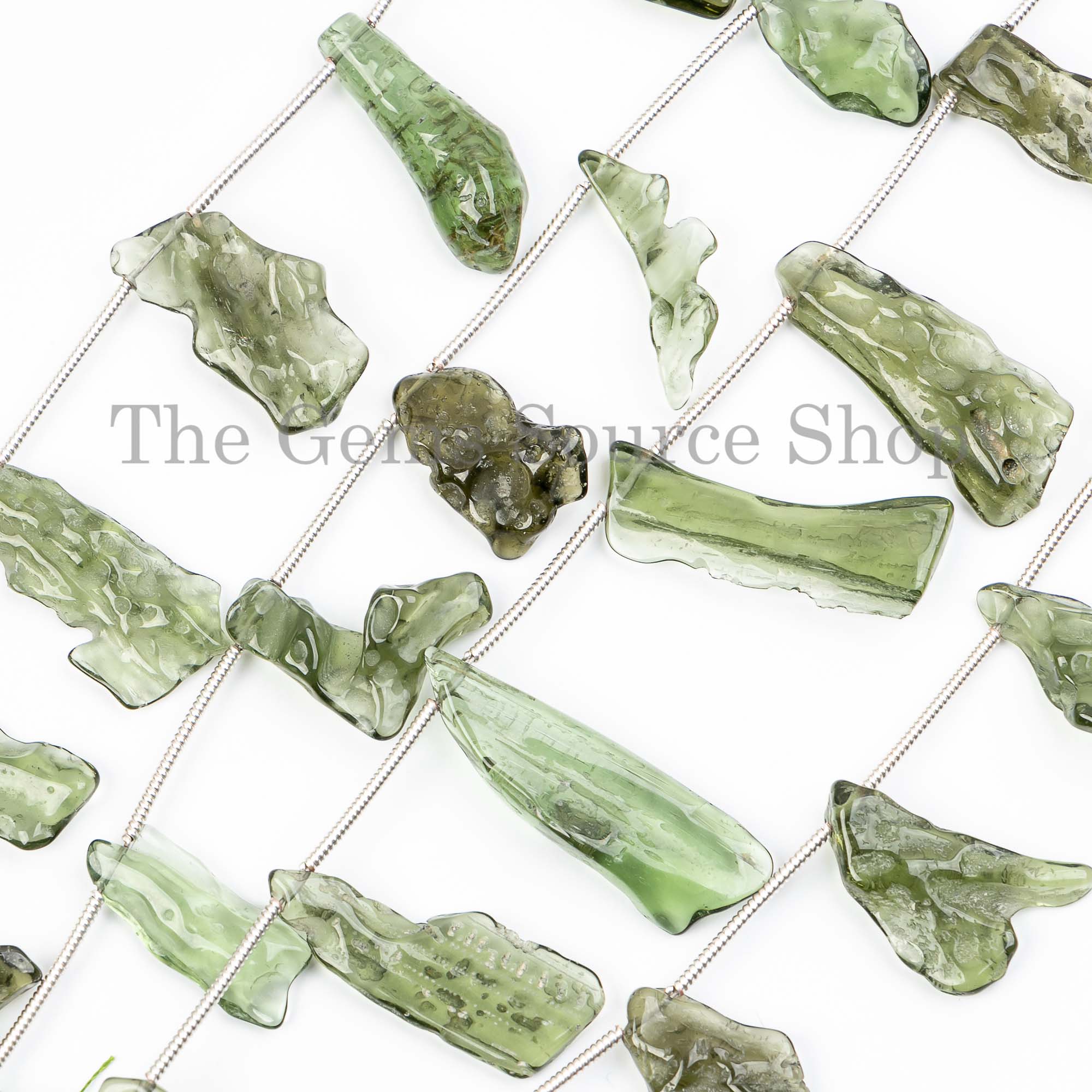 Top Quality Moldavite Fancy Nuggets Beads, Moldavite Nuggets Beads, Fancy Beads, Gemstone Beads