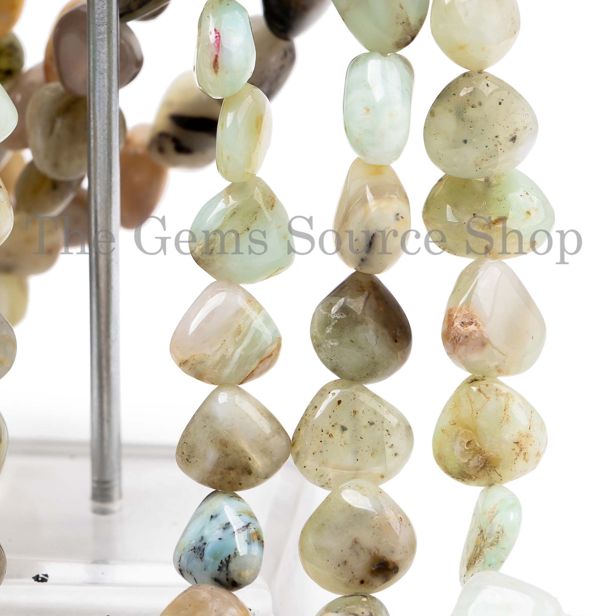 Peru Opal Beads, Peru Opal Smooth Beads, Peru Opal Smooth Beads, Plain Heart Beads, Wholesale Price Beads
