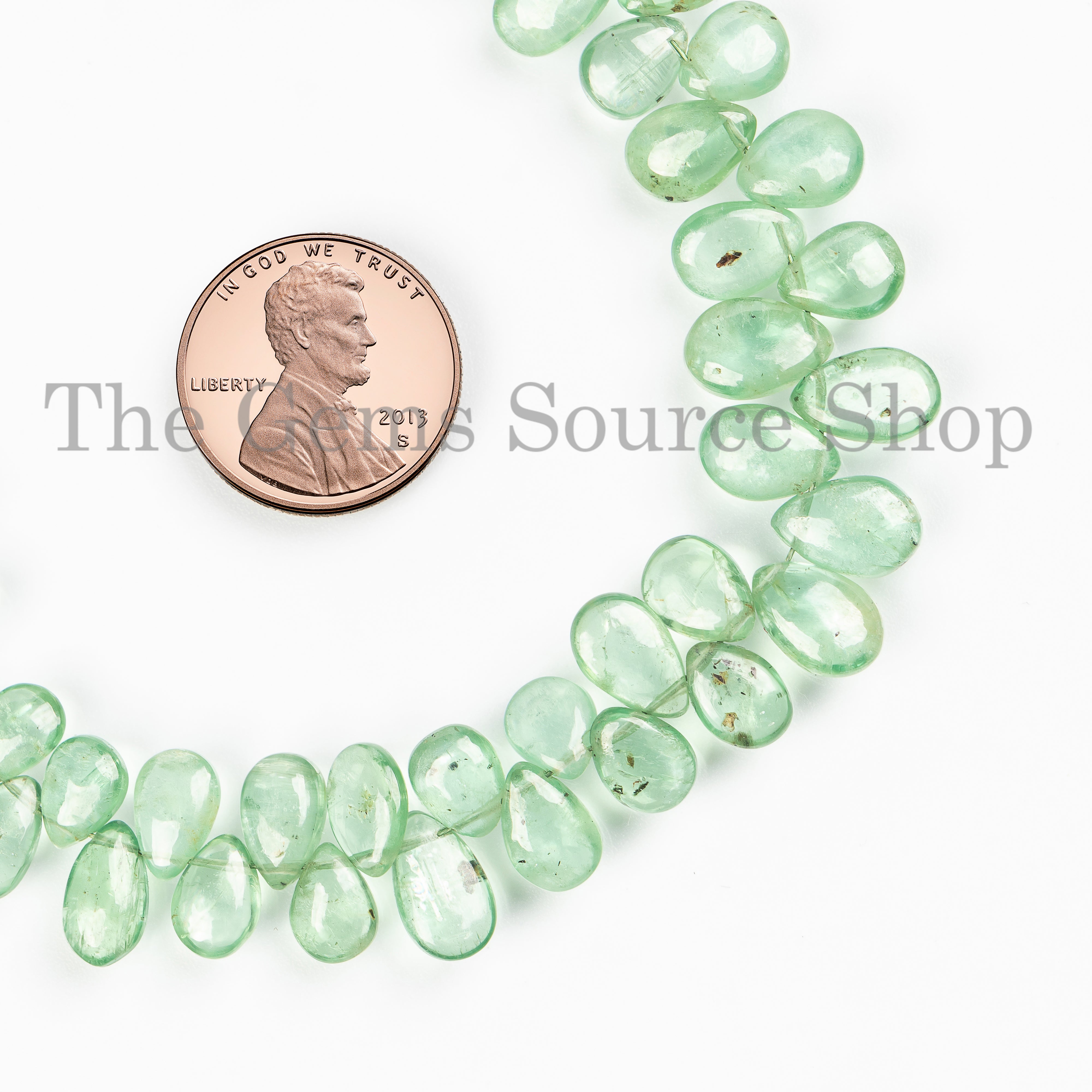 Mint Kyanite 4x6-6x10mm ear Beads, Mint Kyanite Beads, Kyanite Pear Shape Briolette, Smooth Plain Beads, Beads Briolette, Pear Shape Beads