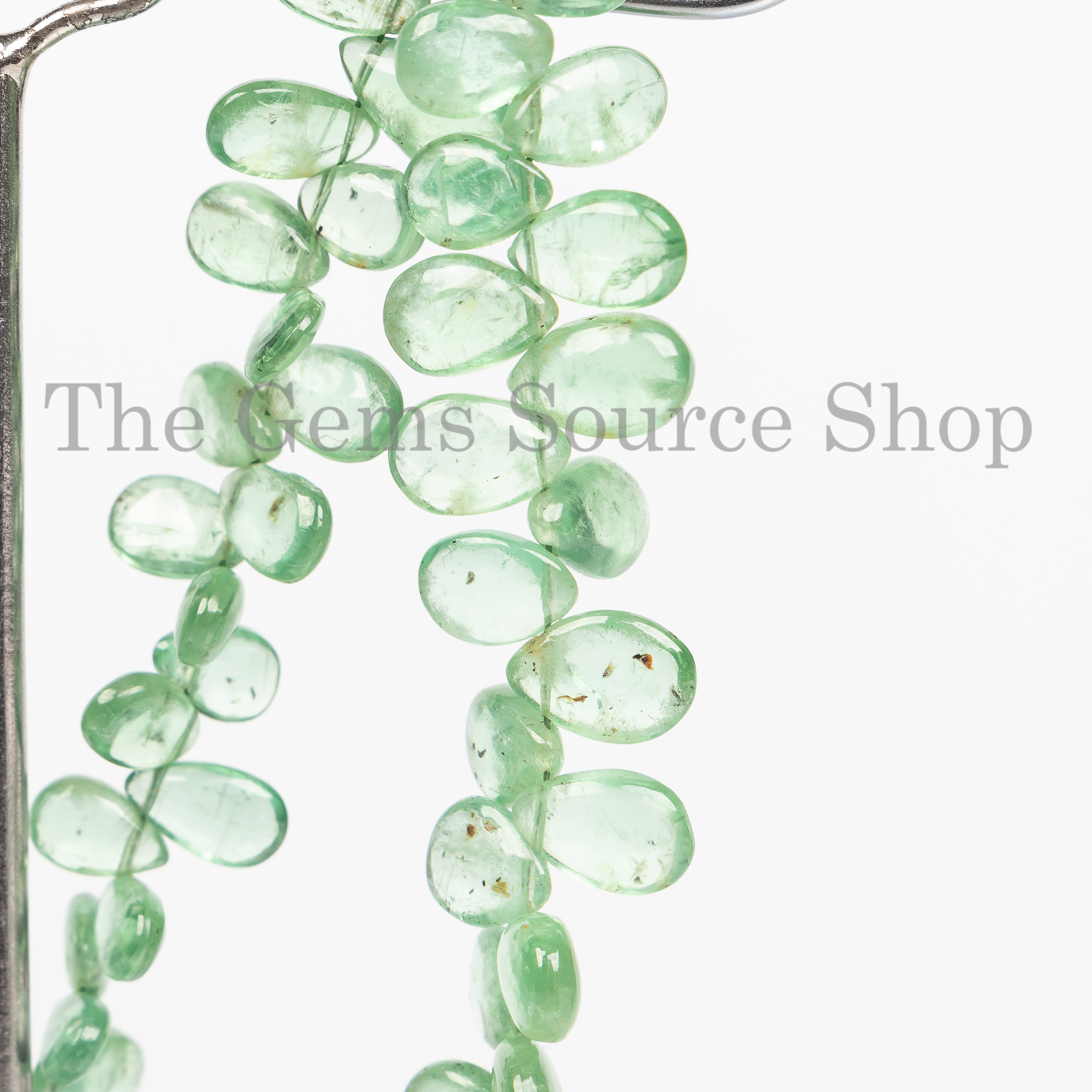 Mint Kyanite 4x6-6x10mm ear Beads, Mint Kyanite Beads, Kyanite Pear Shape Briolette, Smooth Plain Beads, Beads Briolette, Pear Shape Beads