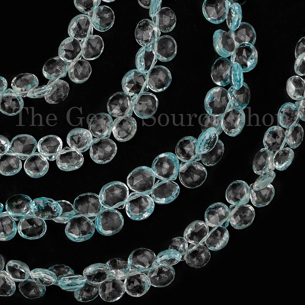 Sky Blue Topaz Beads, Sky Blue Topaz Heart Shape Beads, Sky Blue Topaz Faceted Beads, Sky Blue Topaz Gemstone Beads