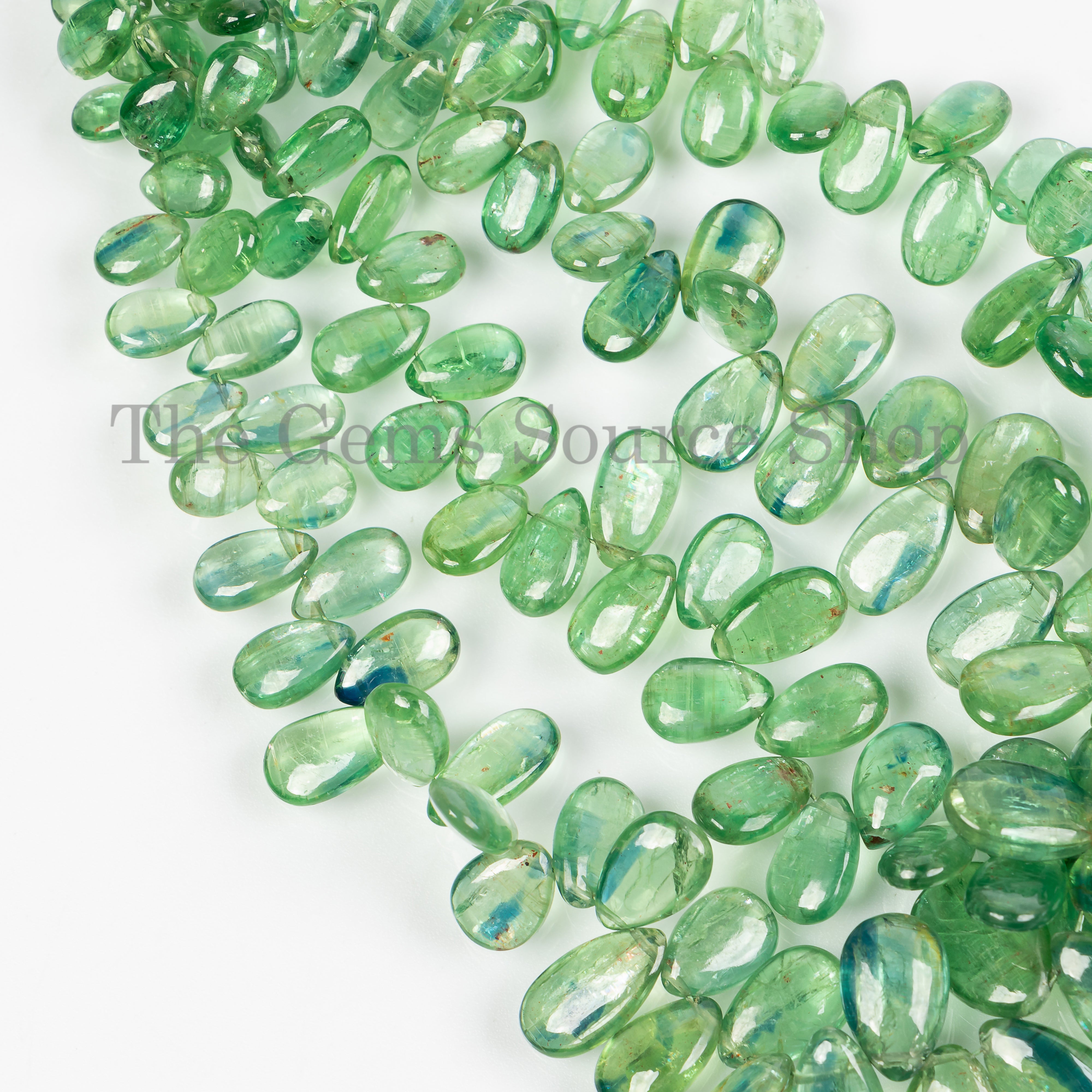 Rare Mint Kyanite Beads, Kyanite Smooth Pear Shape Beads, Kyanite Gemstone Beads