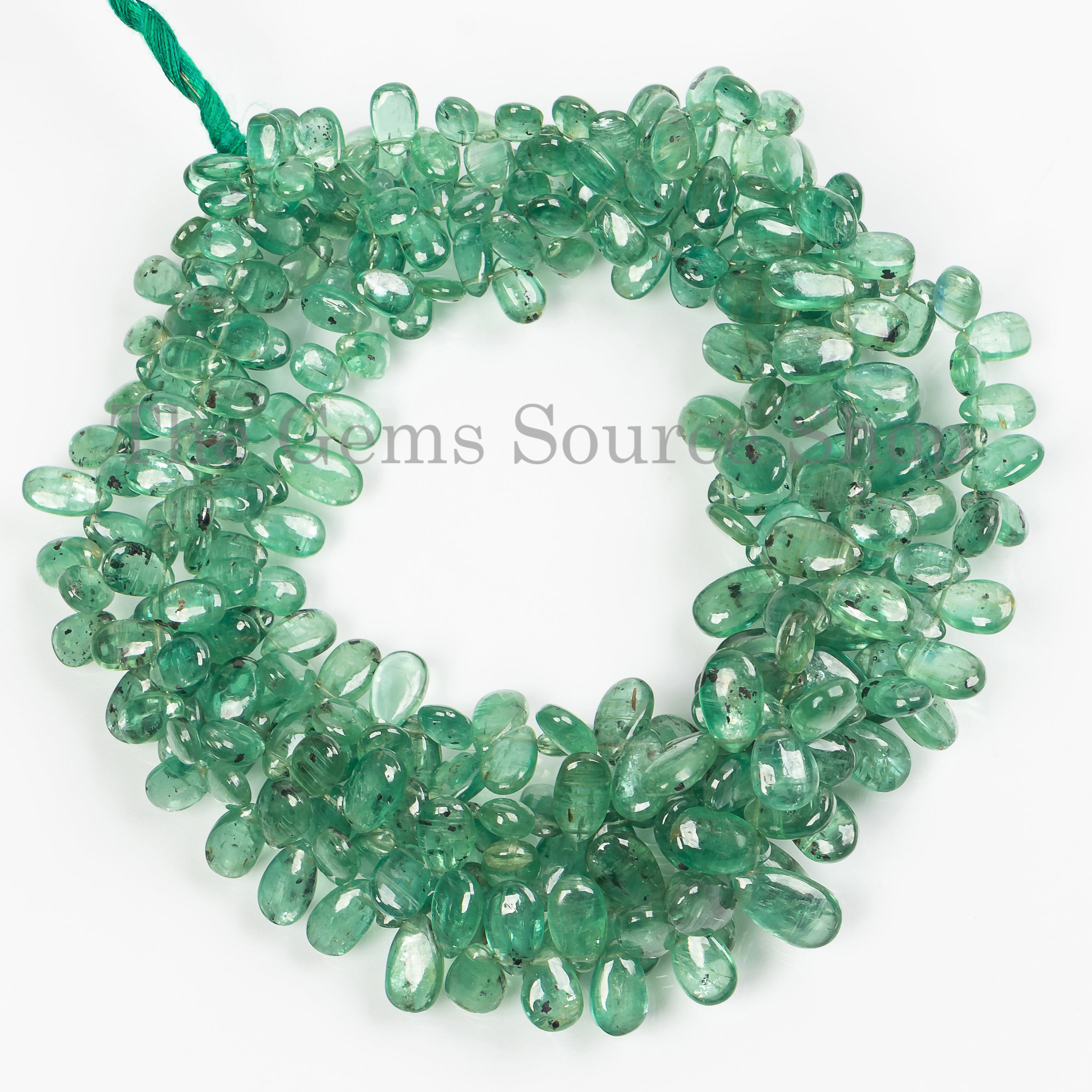 Rare Mint Kyanite Natural Gemstone Beads, Kyanite Smooth Pear Shape Beads, Wholesale Gemstone Beads