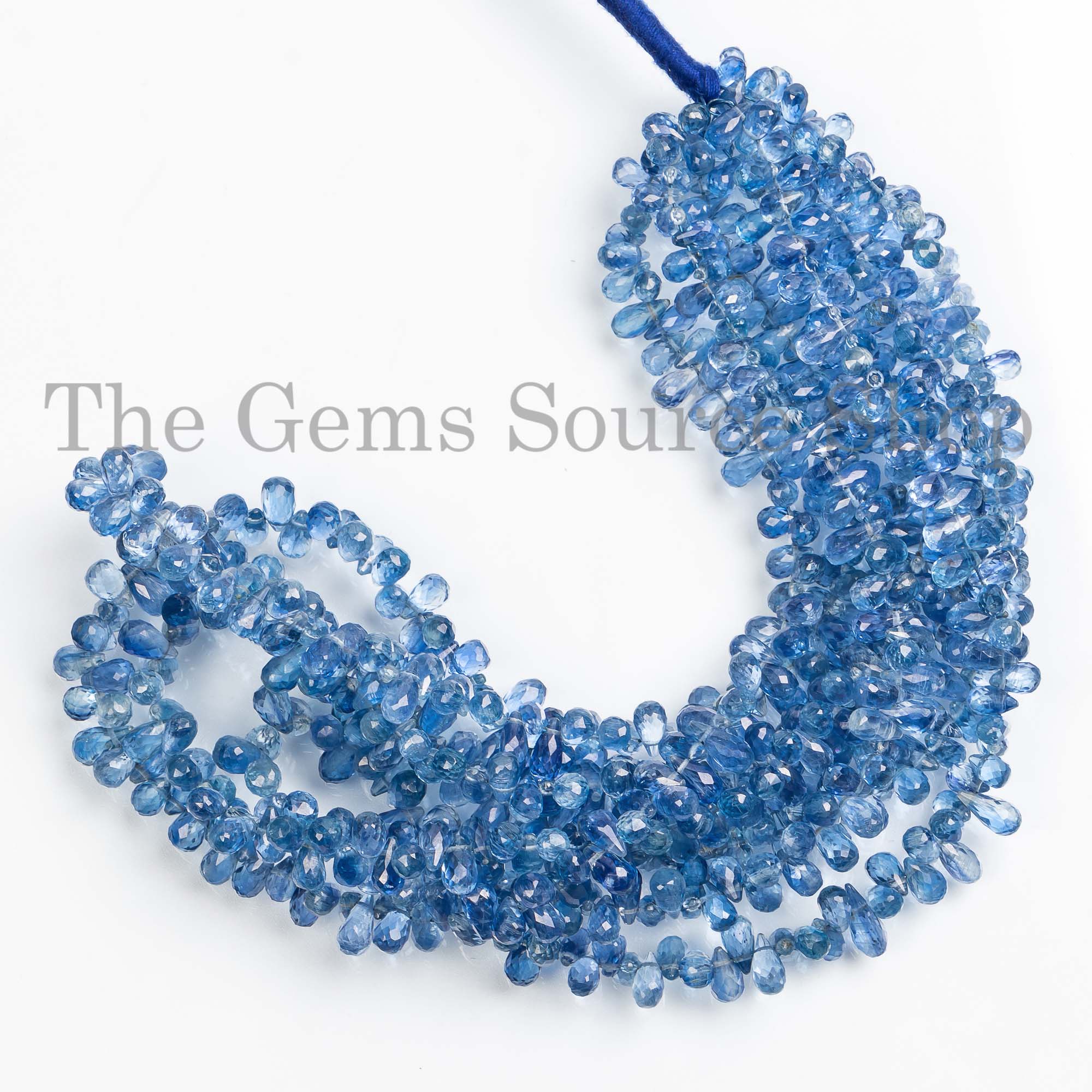 Kyanite Beads, Kyanite Faceted Beads, Kyanite drops Shape Beads, Kyanite Gemstone Beads