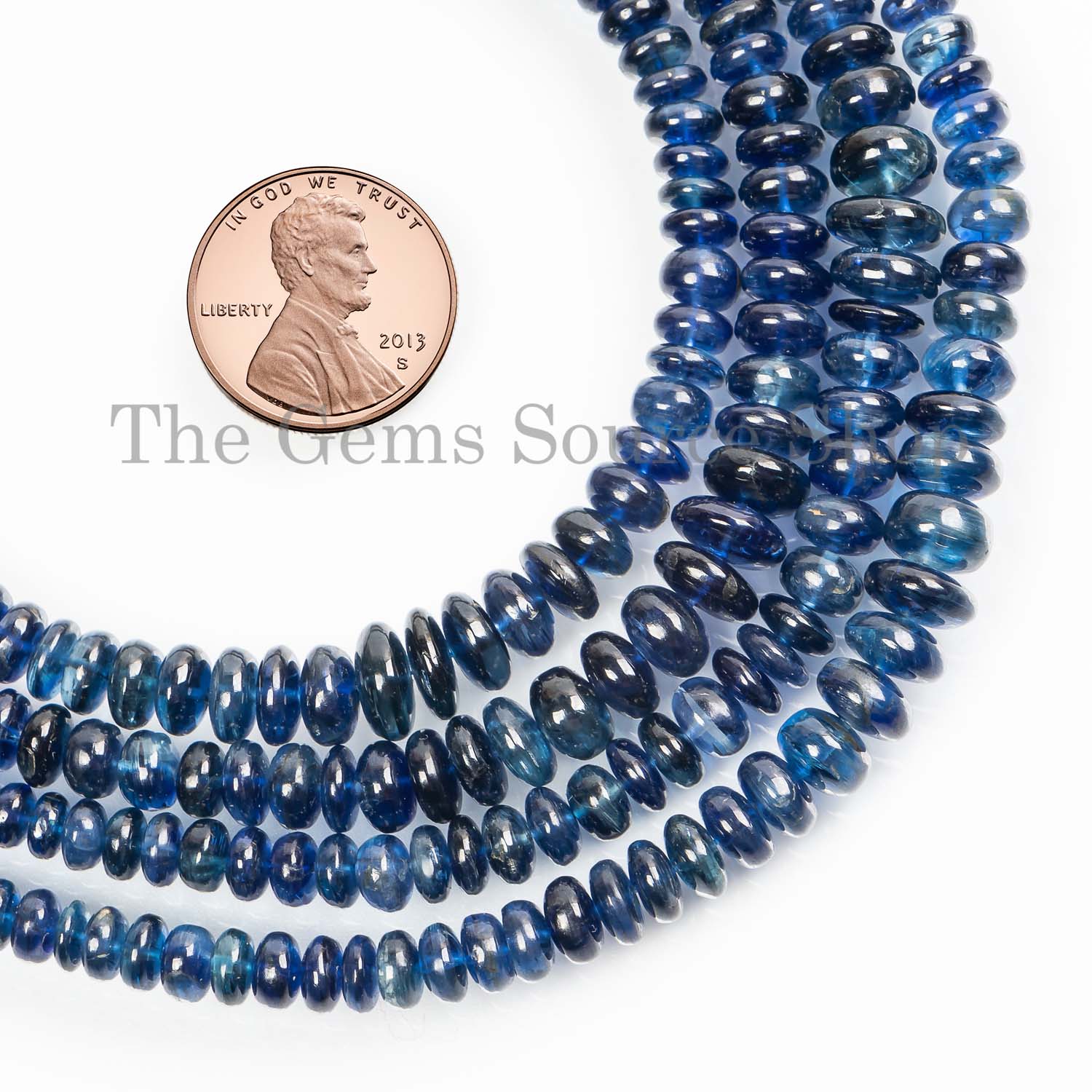 Kyanite Beads, Kyanite Rondelle Beads, Kyanite Smooth Beads, Kyanite Gemstone Beads
