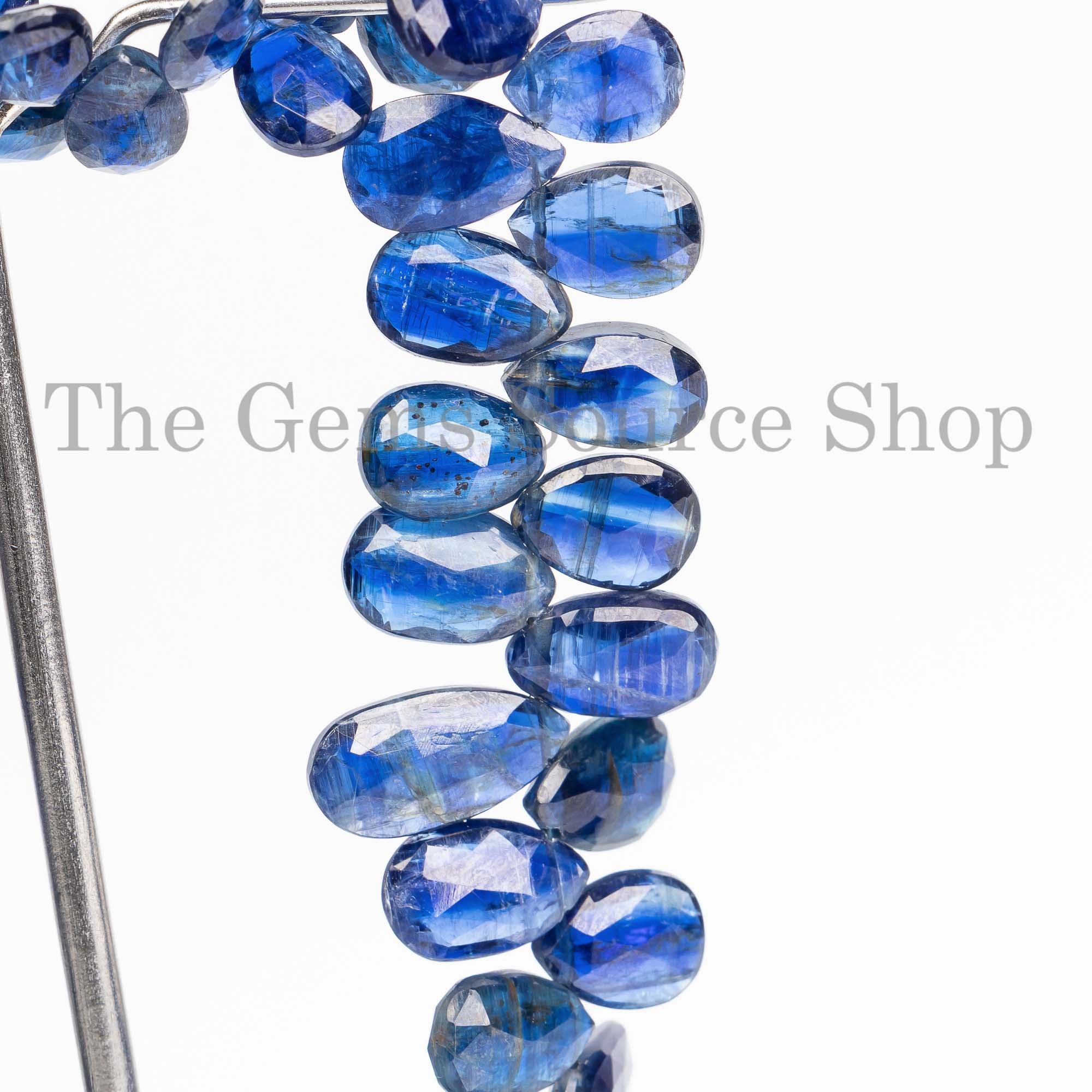 Kyanite Beads, Kyanite Faceted Beads, Kyanite Pear Shape Beads, Kyanite Gemstone Beads