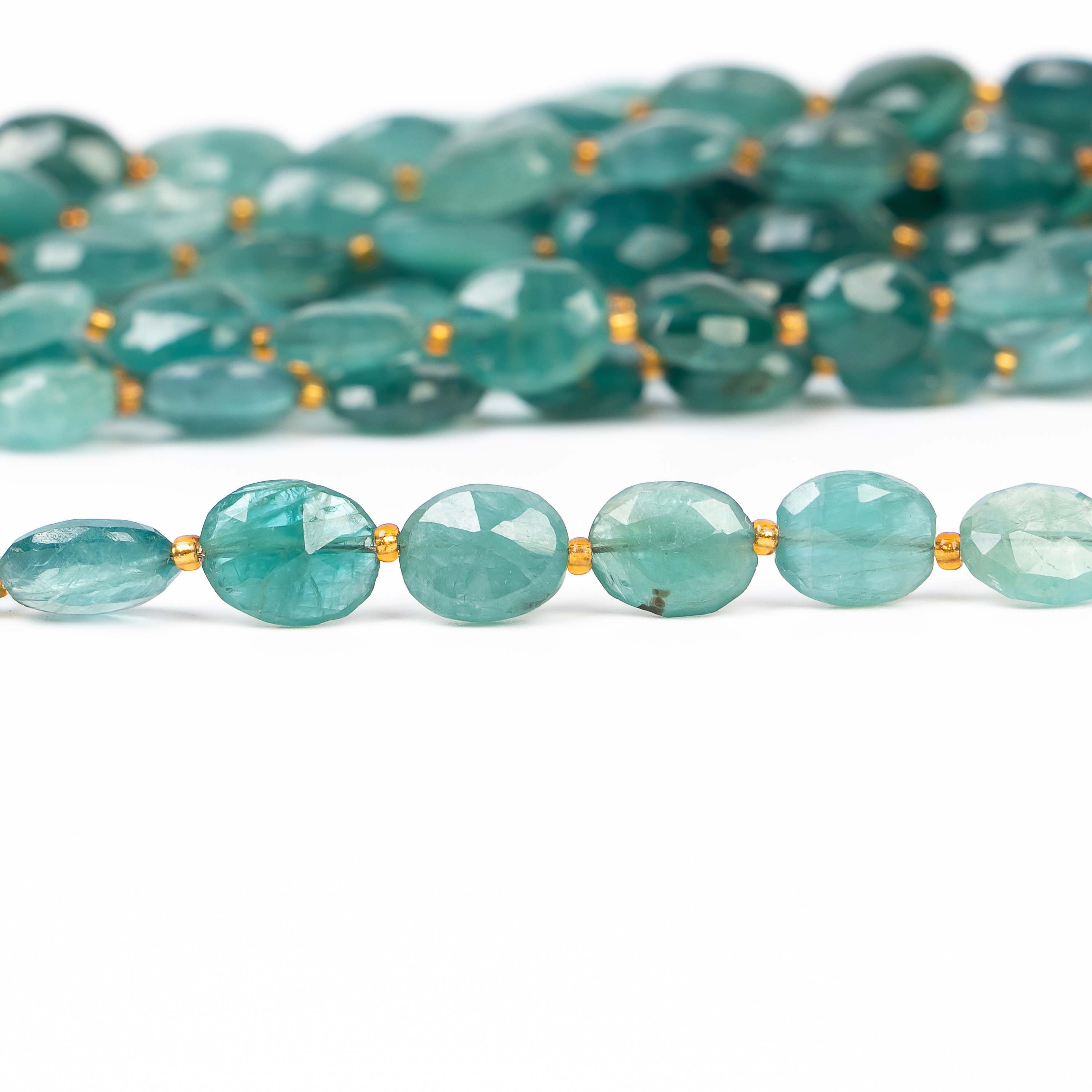 Grandidierite Beads, Grandidierite Faceted Oval Shape Beads, Grandidierite Gemstone Beads