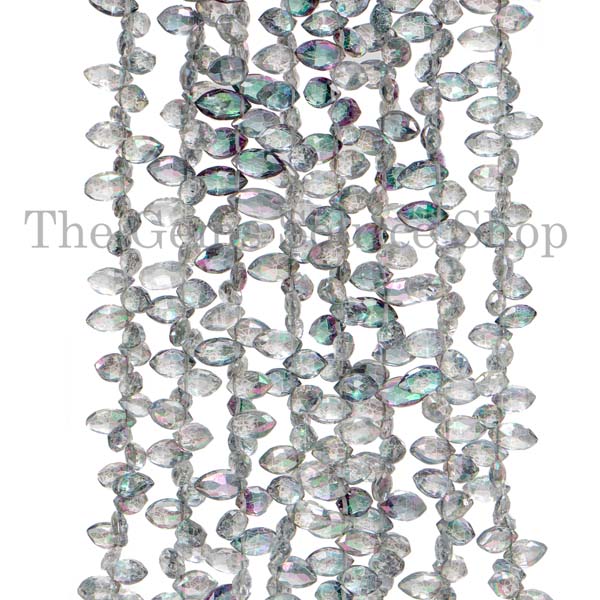 Mystic Topaz Marquise Beads, Mystic Topaz Beads, Topaz Faceted Beads, Marquise Briolette