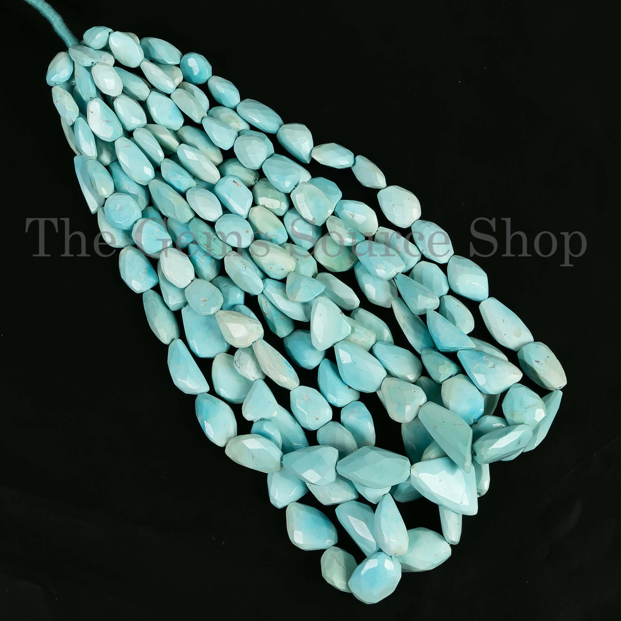 Sleeping Beauty Turquoise Nuggets, Loose Turquoise Briolette Tumbles, Turquoise Beads For Jewelry