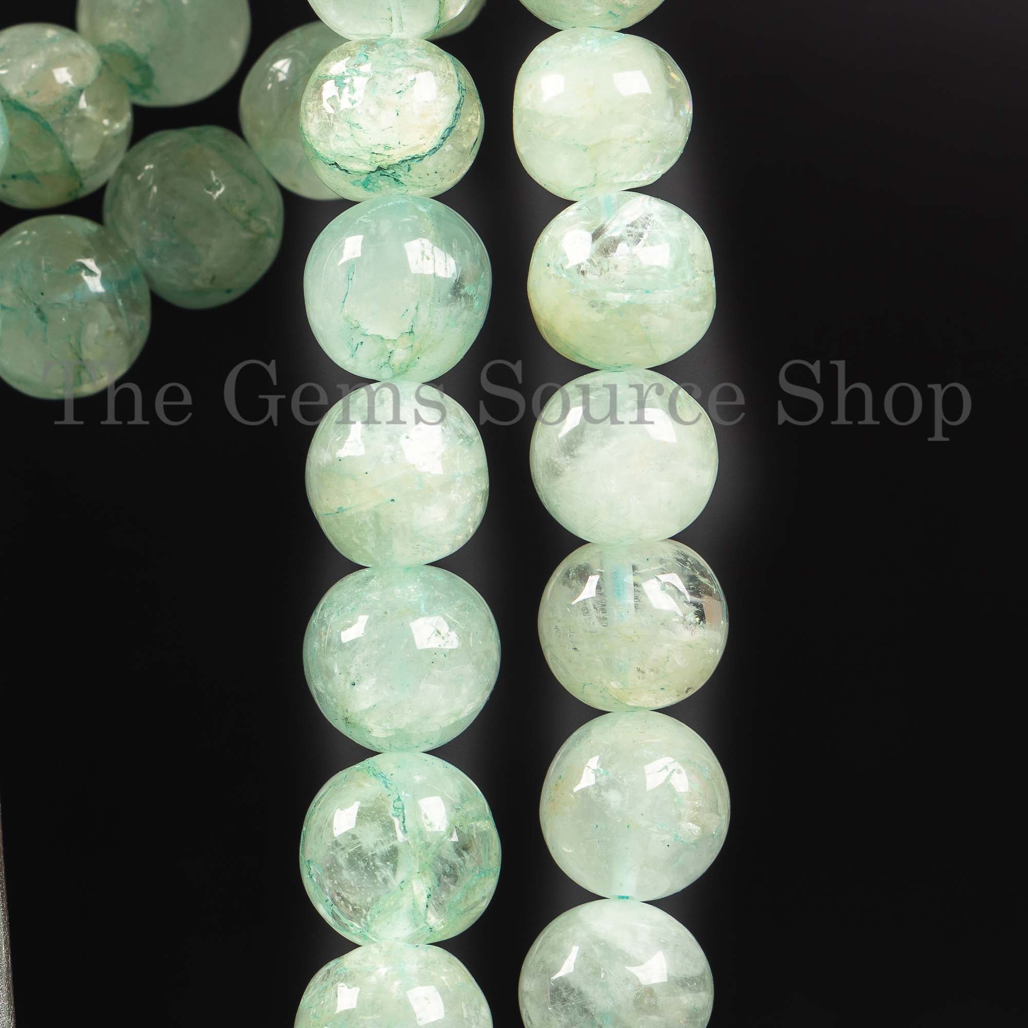 Aquamarine Beads, Aquamarine  Round Shape Beads, Aquamarine Smooth Beads, Aquamarine Gemstone Beads